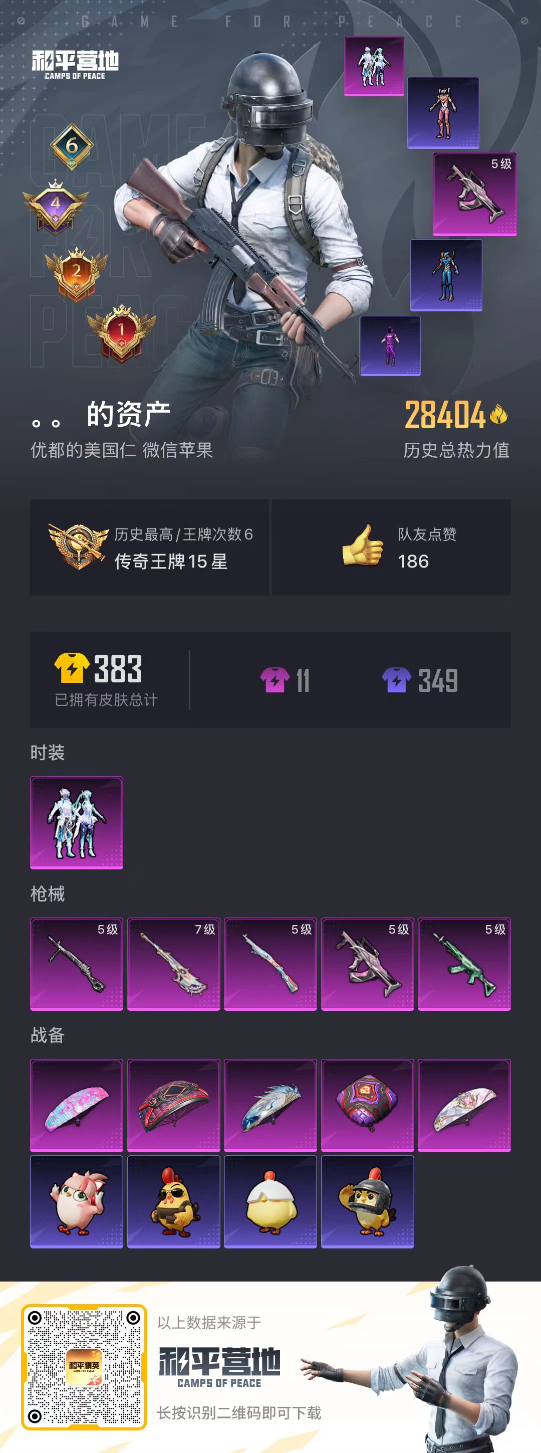 HPSJ3421088和平精英账号详情图3 HPSJ3421088和平精英账号详情图3