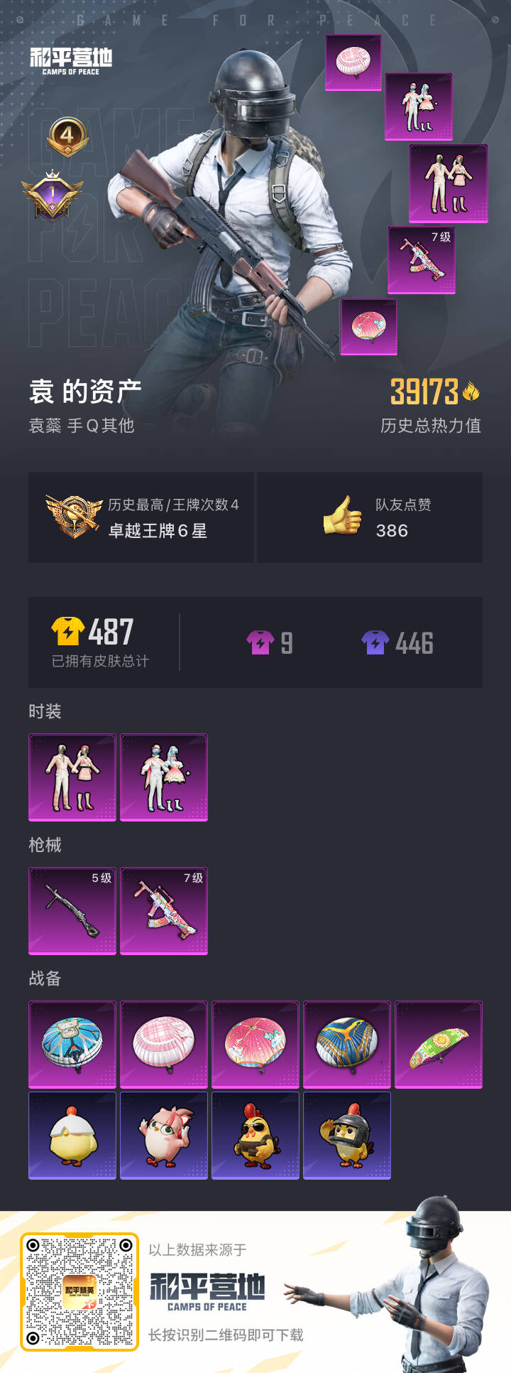 HPSJ3430417和平精英账号详情图3 HPSJ3430417和平精英账号详情图3