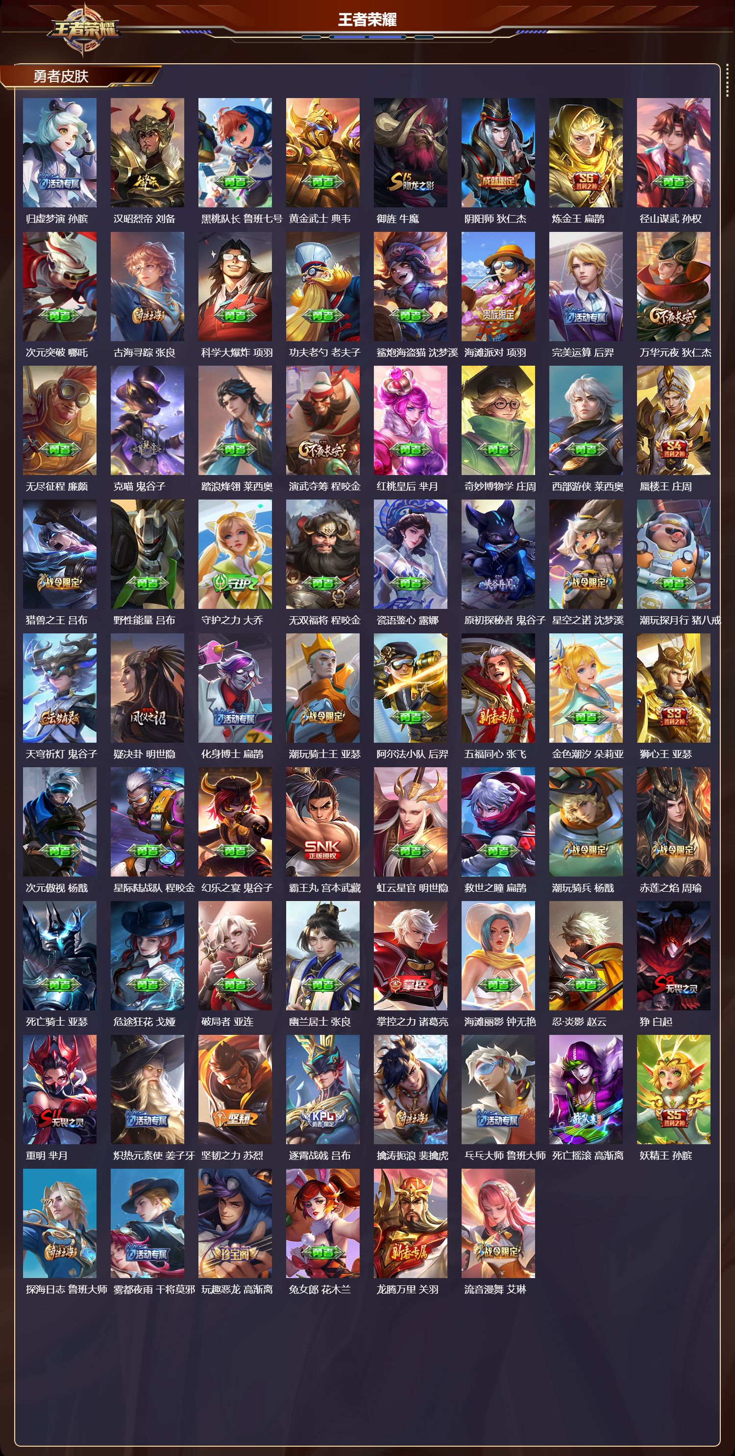 WZMK3426651王者荣耀账号详情图4