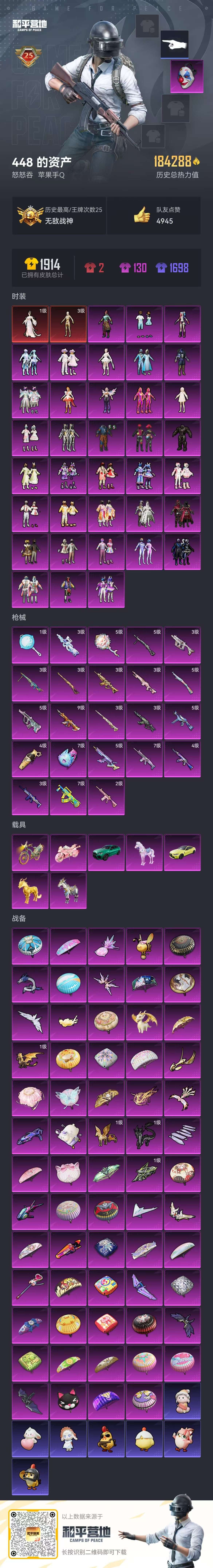 HPSJ3420891和平精英账号详情图4 HPSJ3420891和平精英账号详情图4