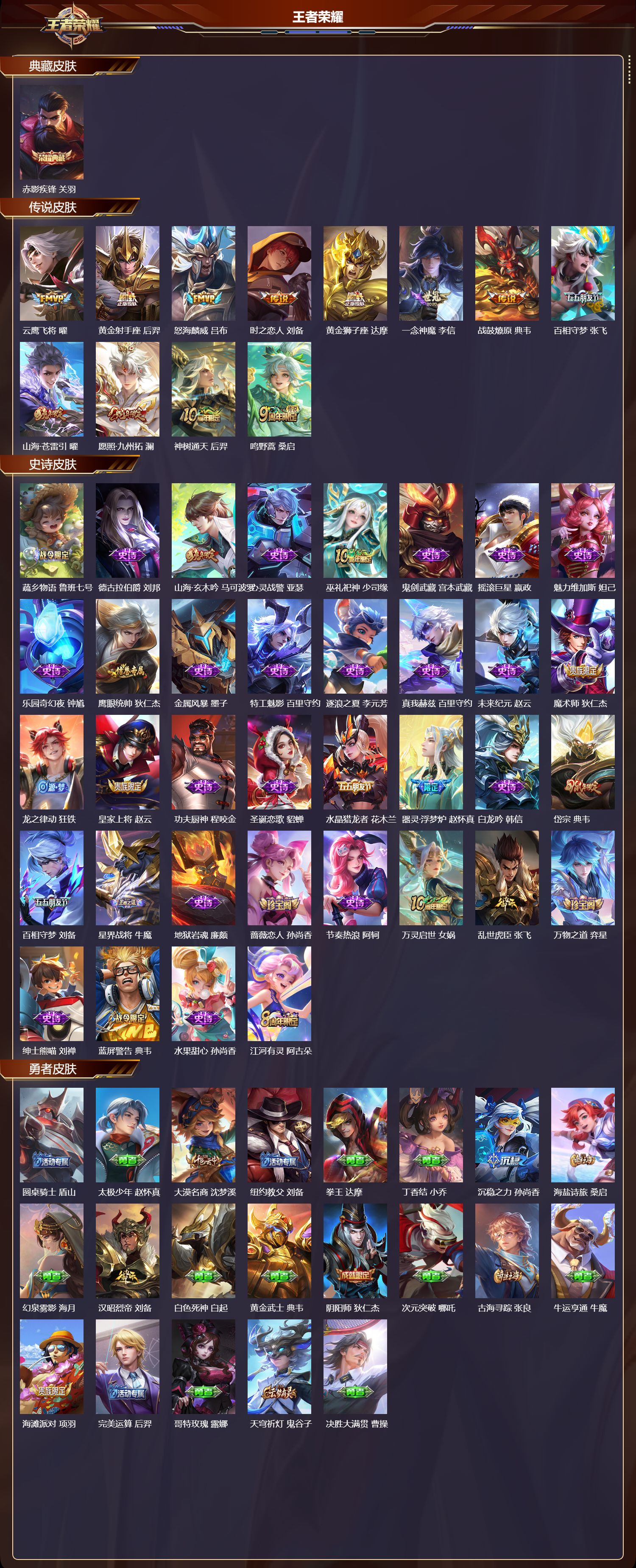 WZMK3430473王者荣耀账号详情图2 WZMK3430473王者荣耀账号详情图2