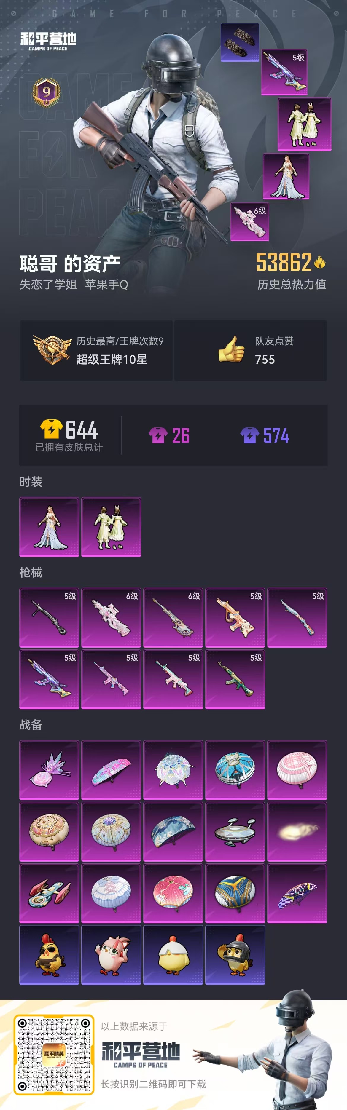 HPSJ3432213和平精英账号详情图5