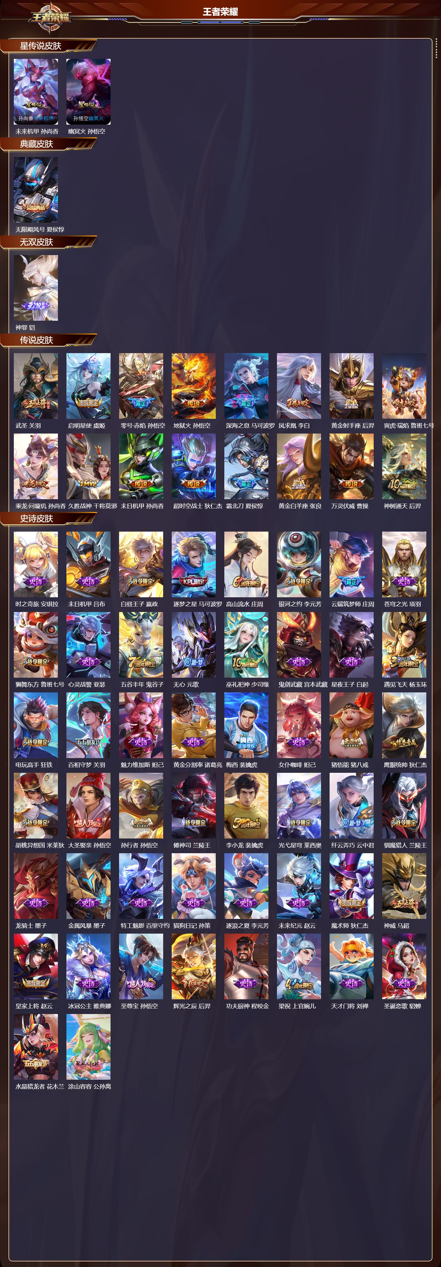 WZMK3430466王者荣耀账号详情图2 WZMK3430466王者荣耀账号详情图2