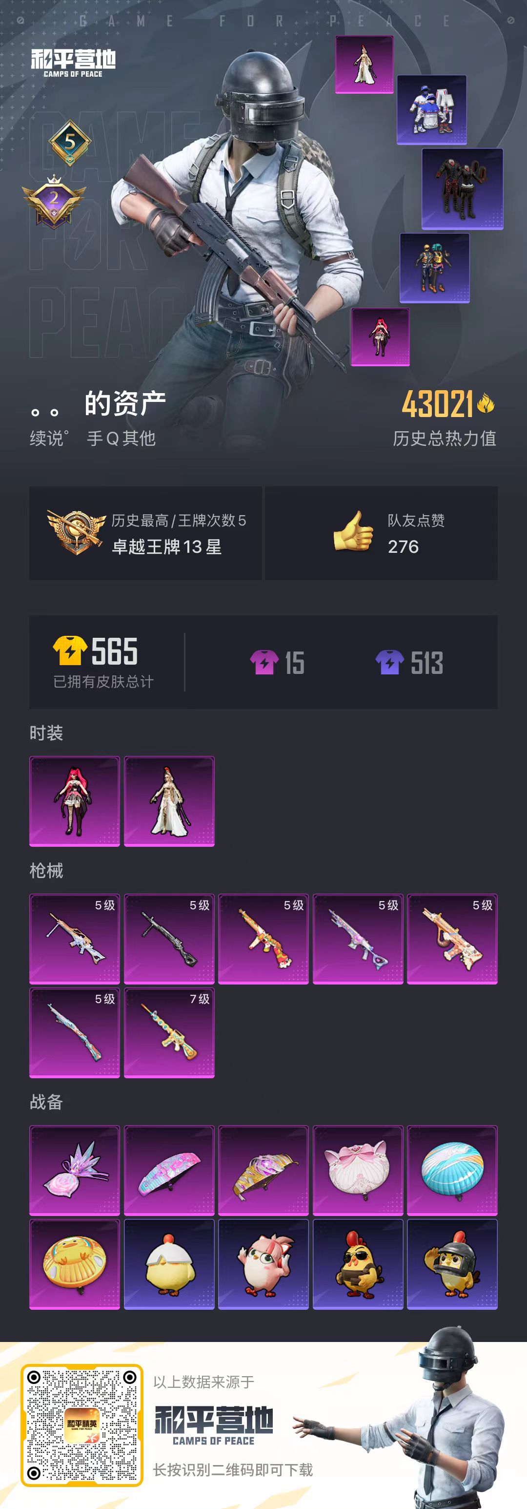 HPSJ3421499和平精英账号详情图4 HPSJ3421499和平精英账号详情图4