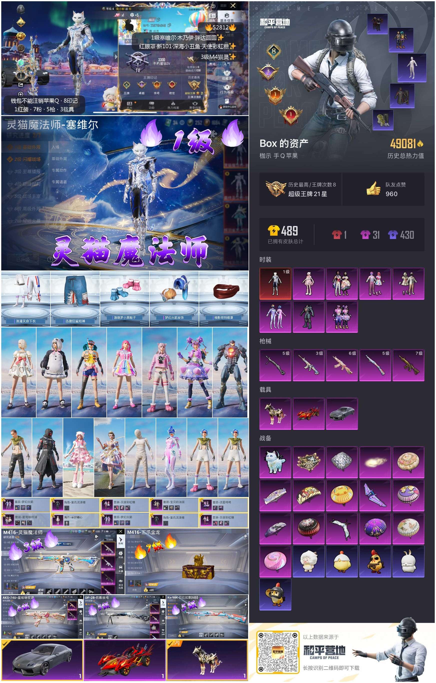 HPSJ3432245和平精英账号详情图5