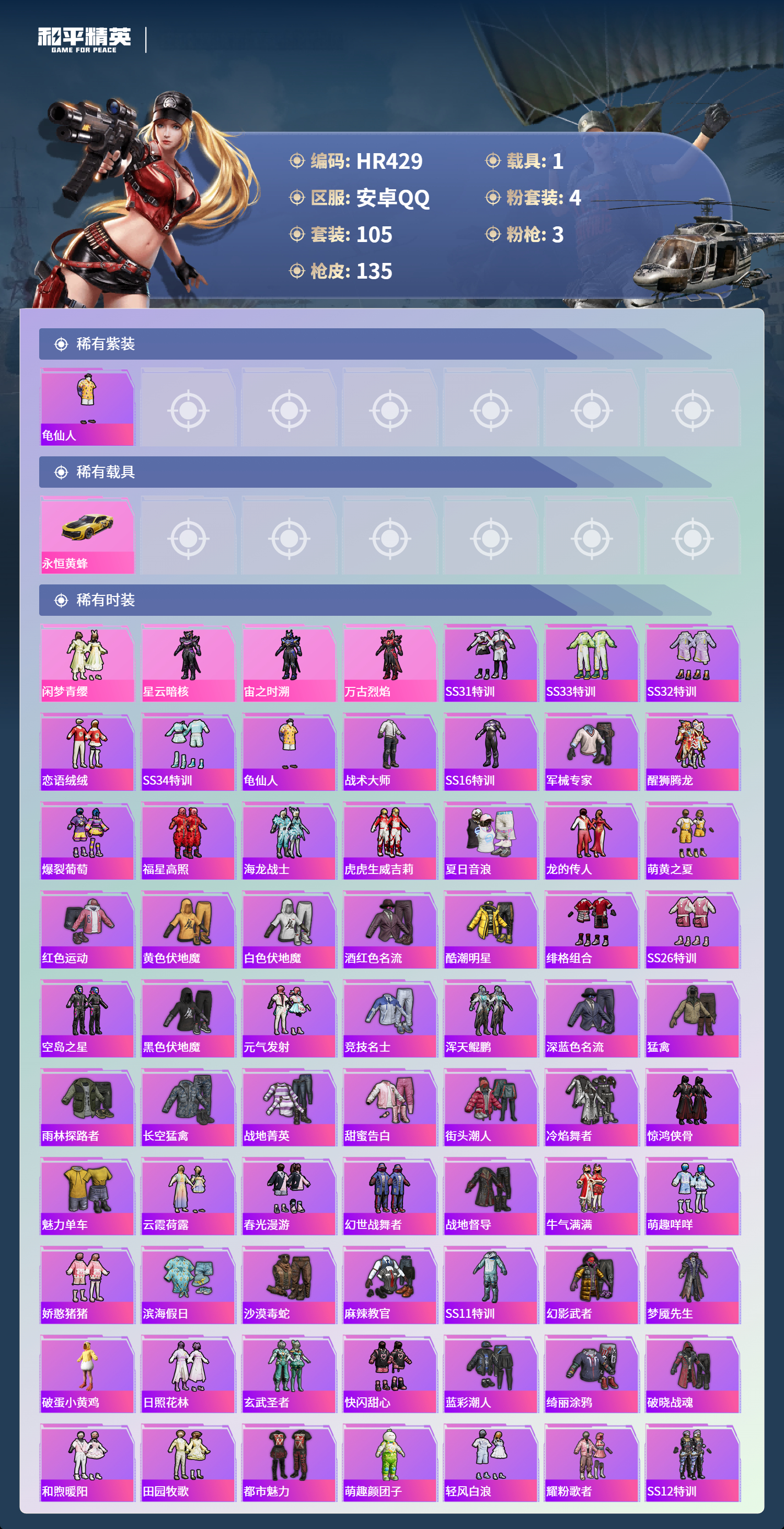 HPCMW3428952和平精英账号详情图2