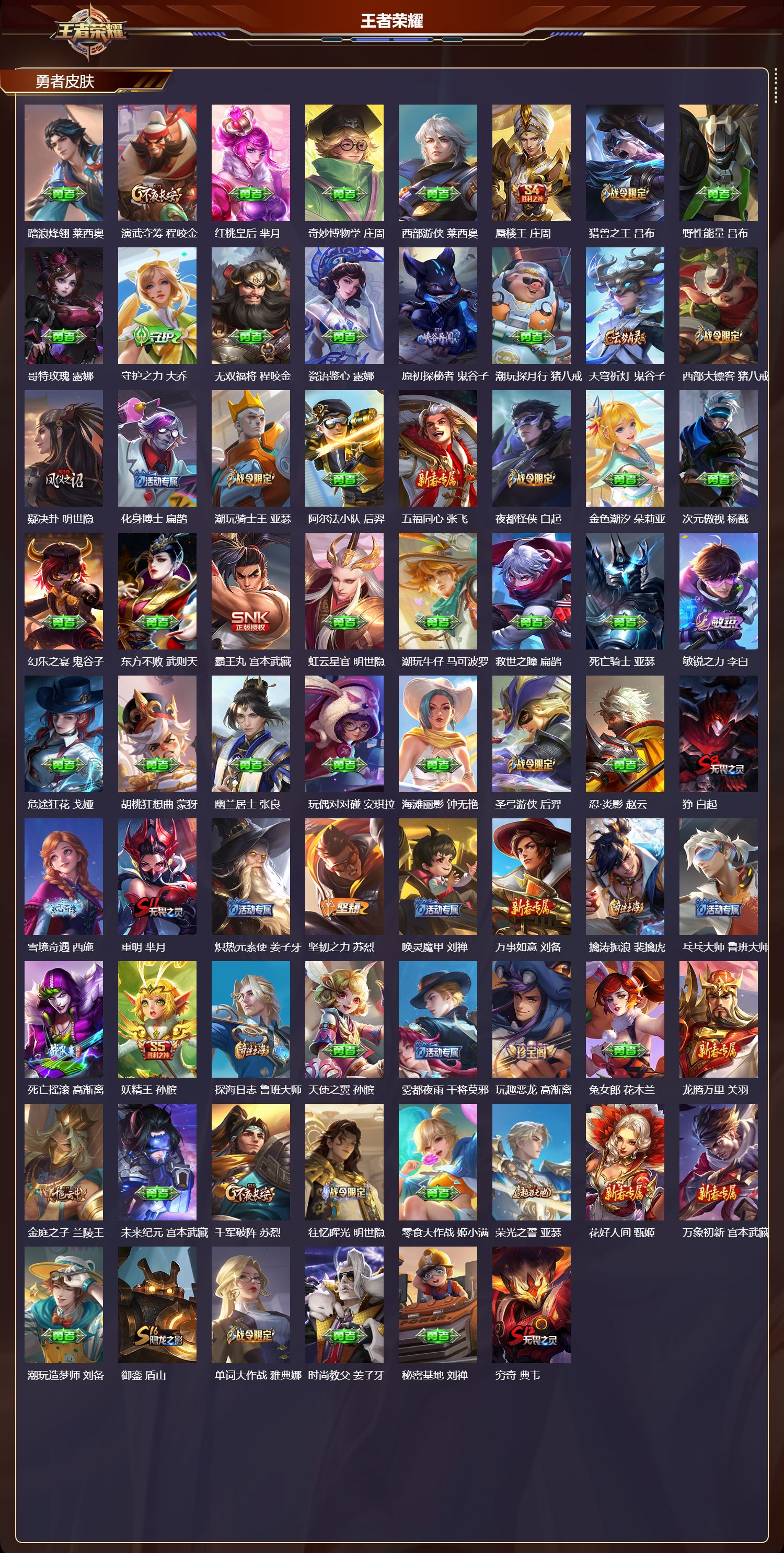 WZMK3430478王者荣耀账号详情图5 WZMK3430478王者荣耀账号详情图5