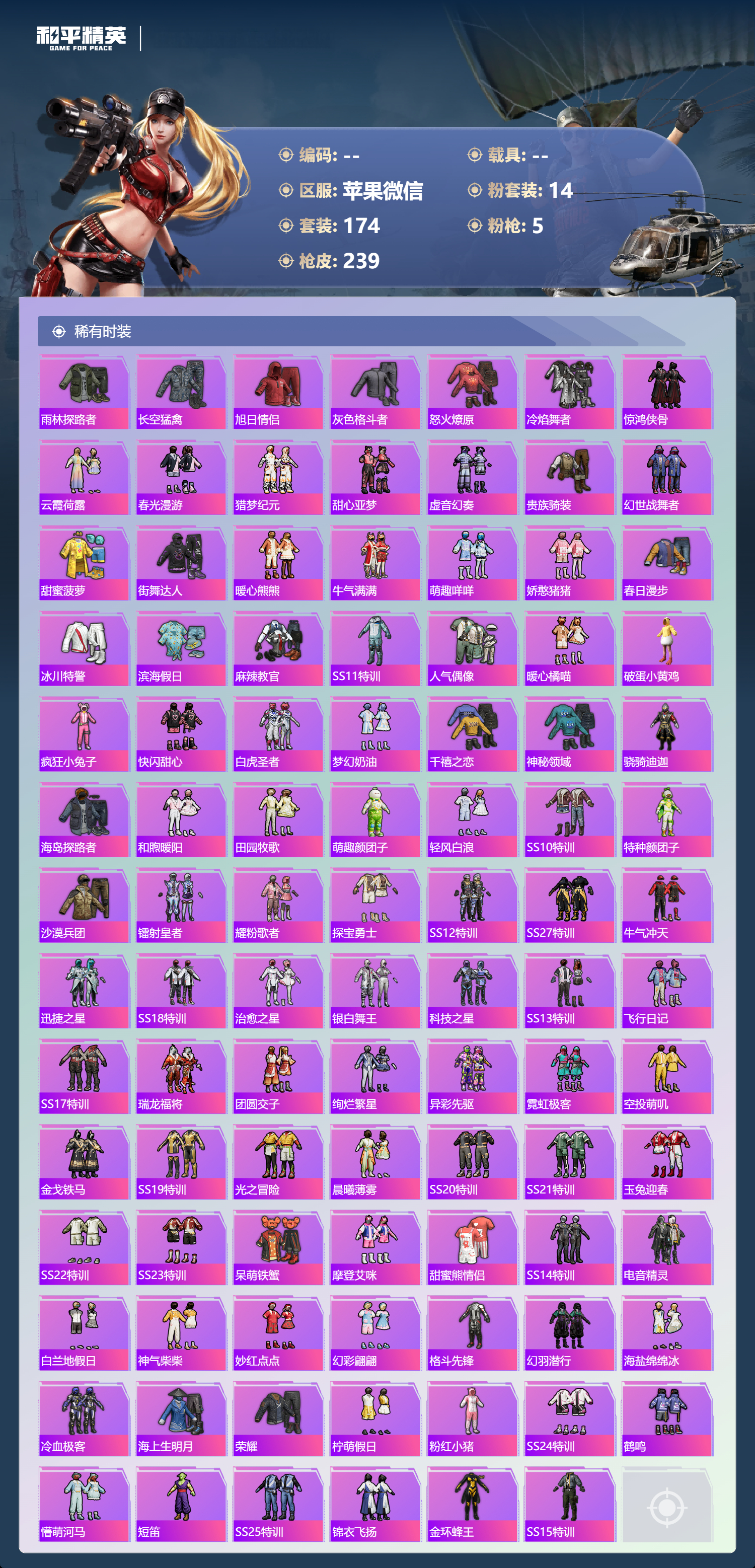 HPLX4122051和平精英账号详情图4