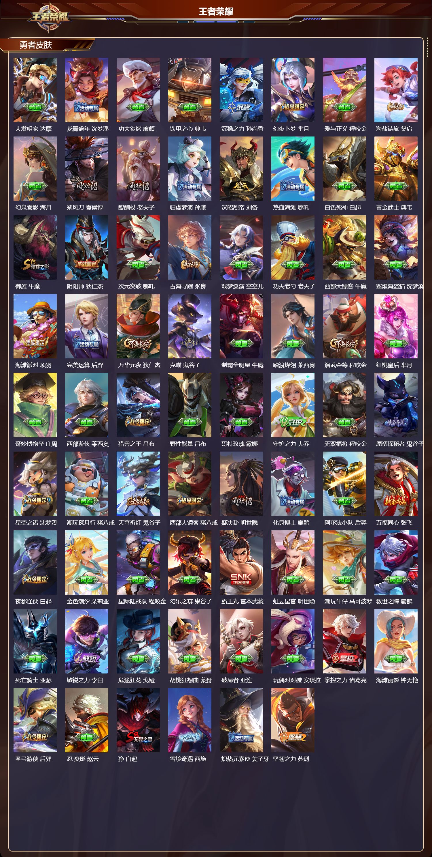 WZQM3474202王者荣耀账号详情图5