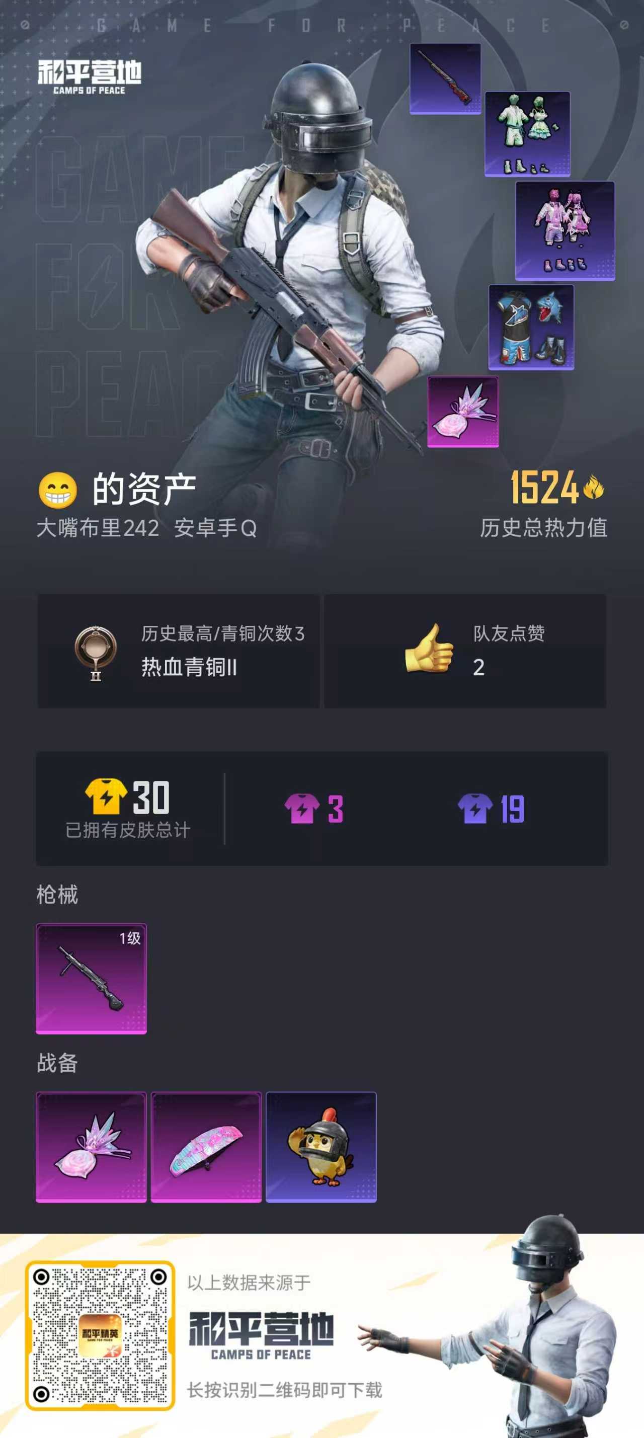 HPSJ3433853和平精英账号详情图2