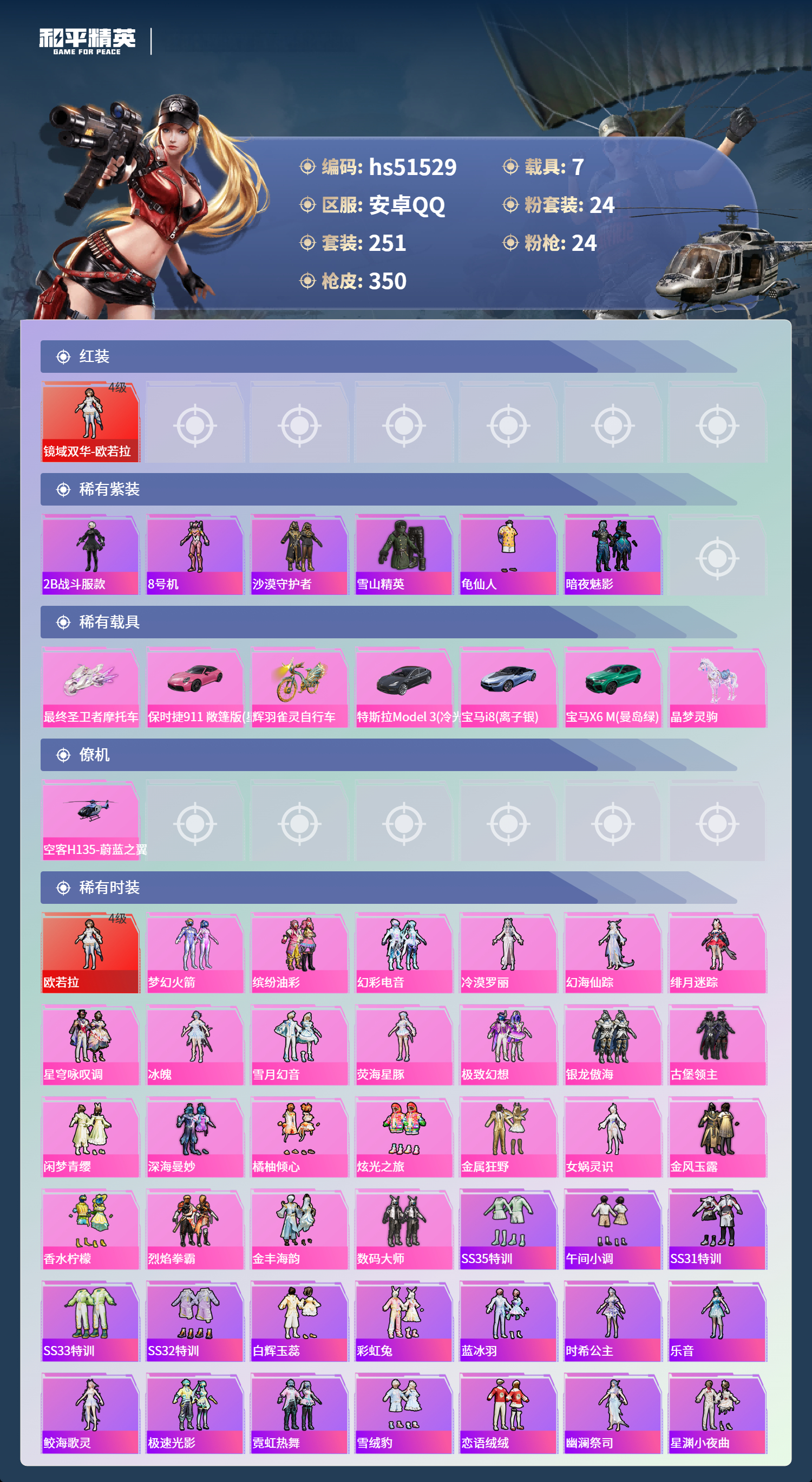 HPSJ3427681和平精英账号详情图5 HPSJ3427681和平精英账号详情图5