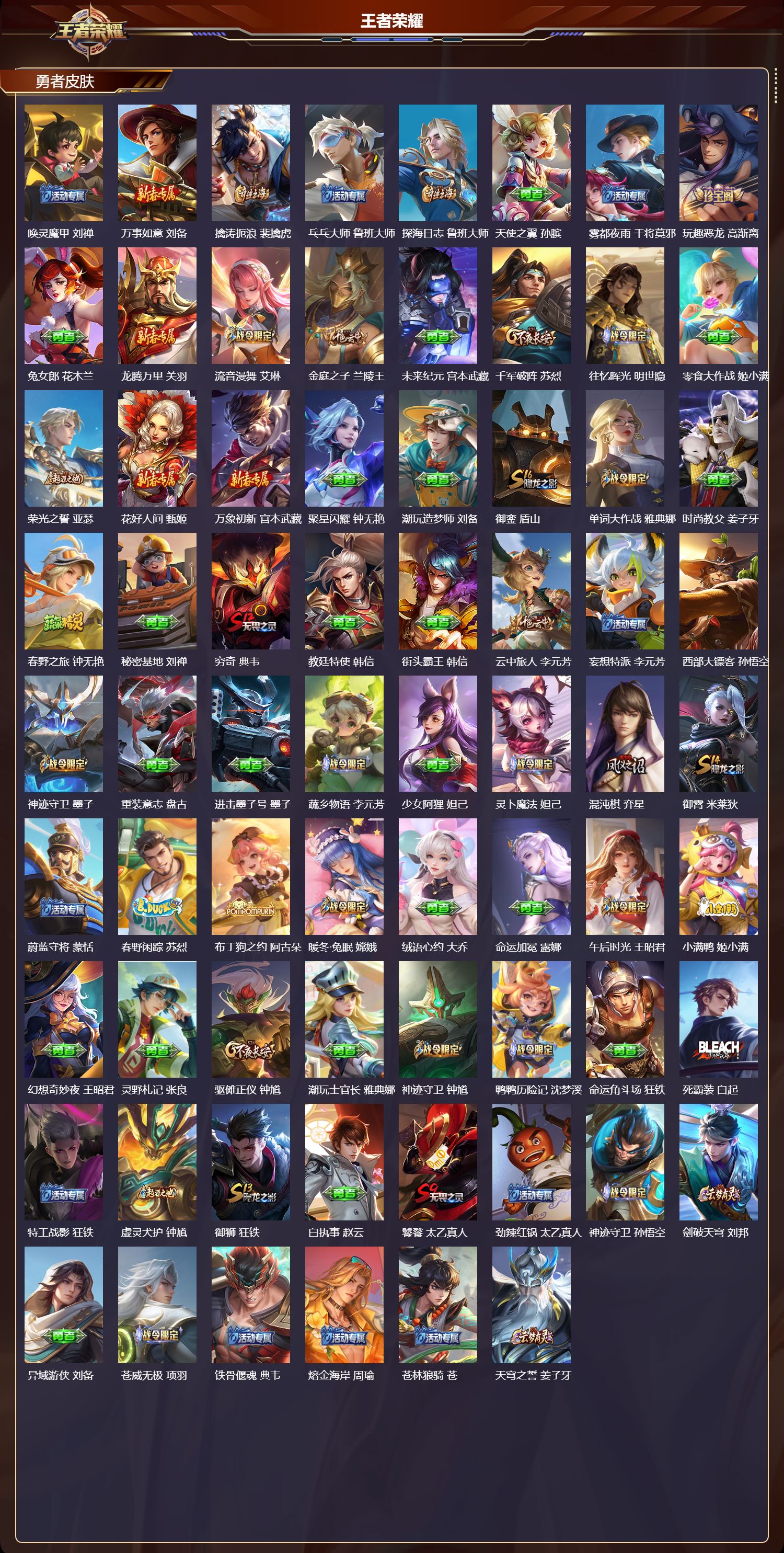 WZMK3433022王者荣耀账号详情图6