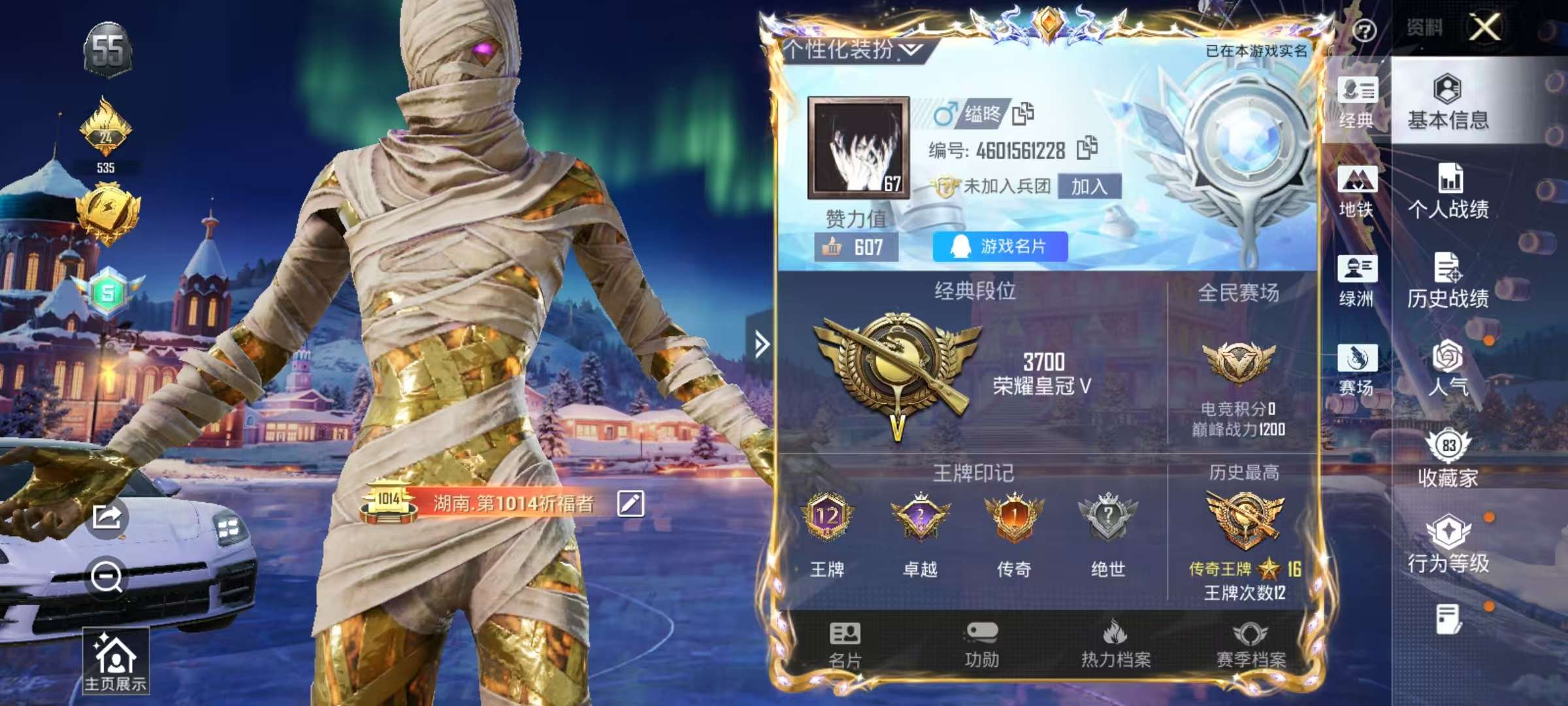 HPSJ3433887和平精英账号详情图2