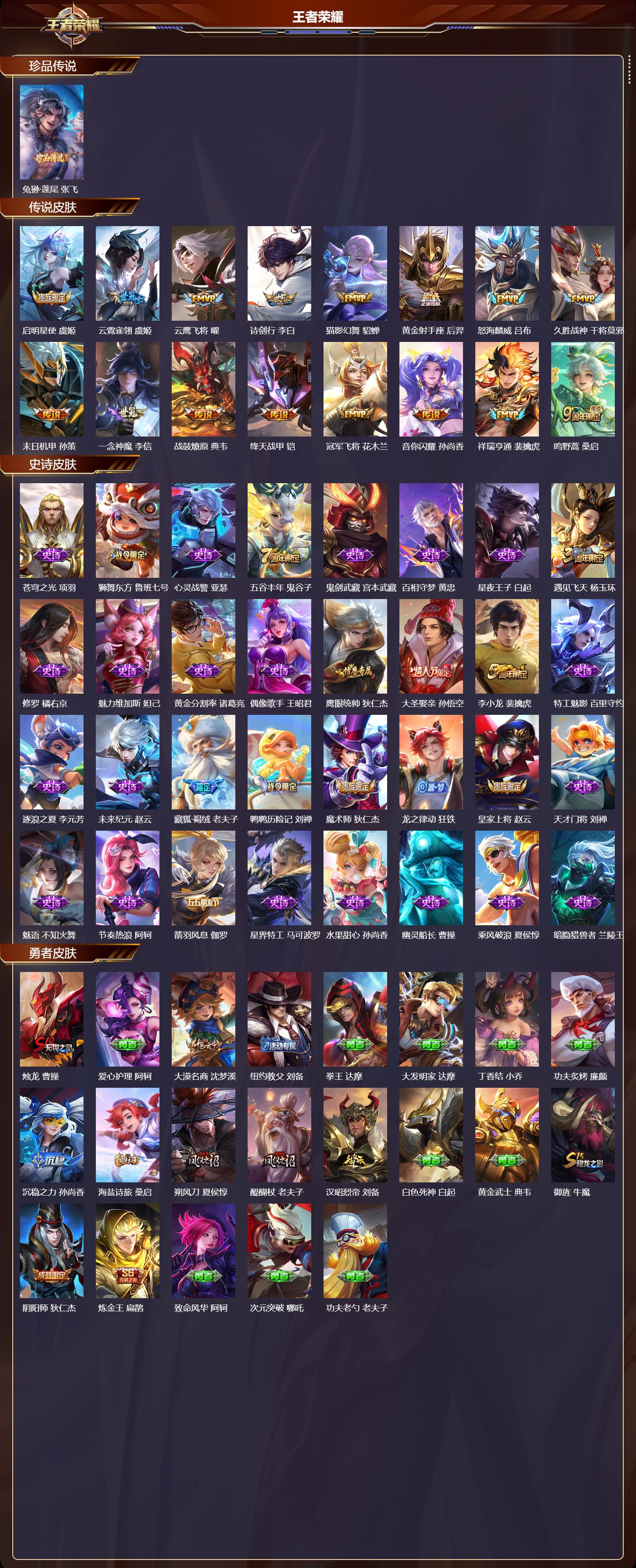 WZMK3433006王者荣耀账号详情图2