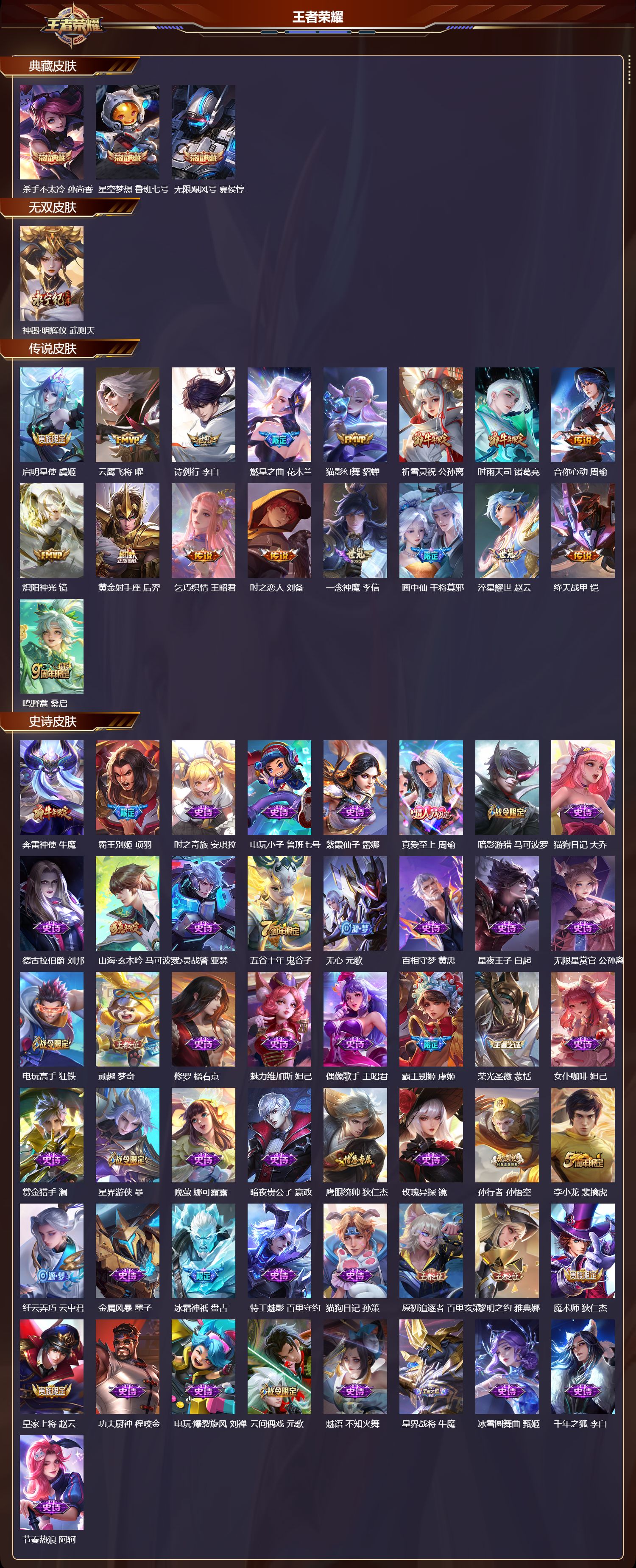 WZMK3433013王者荣耀账号详情图2