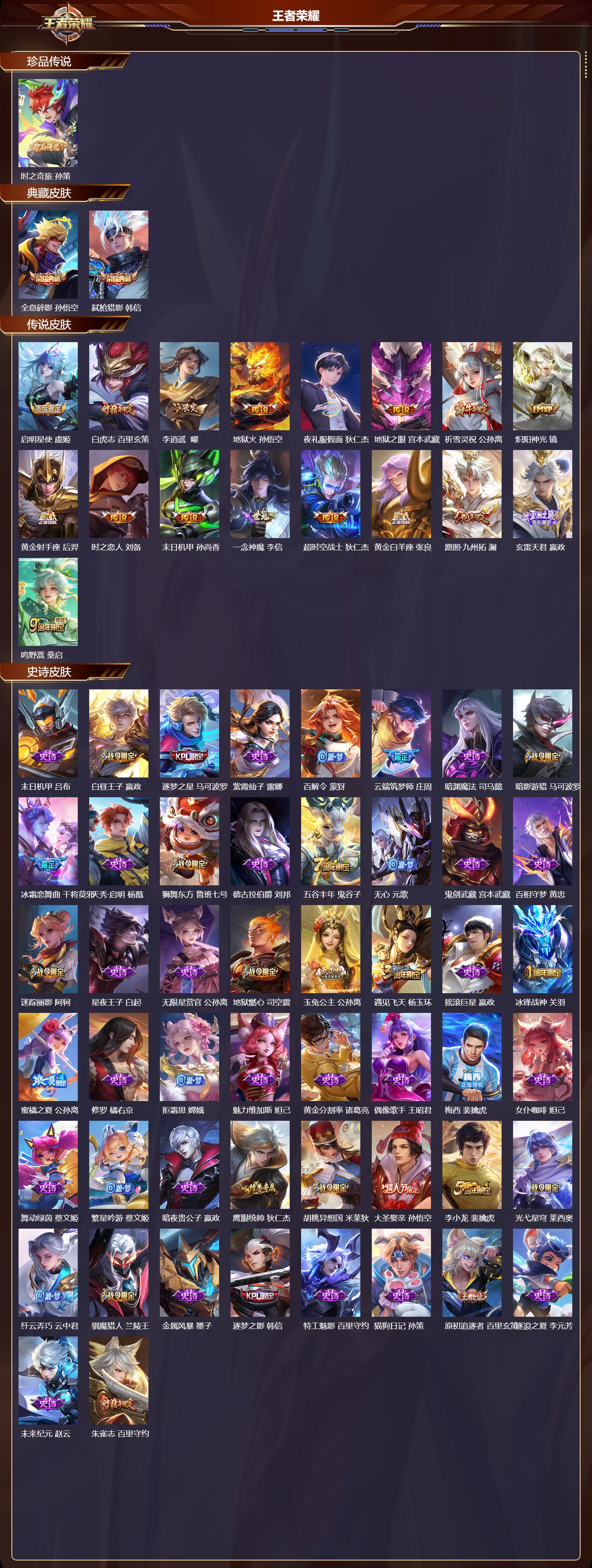 WZCMW3447500王者荣耀账号详情图2