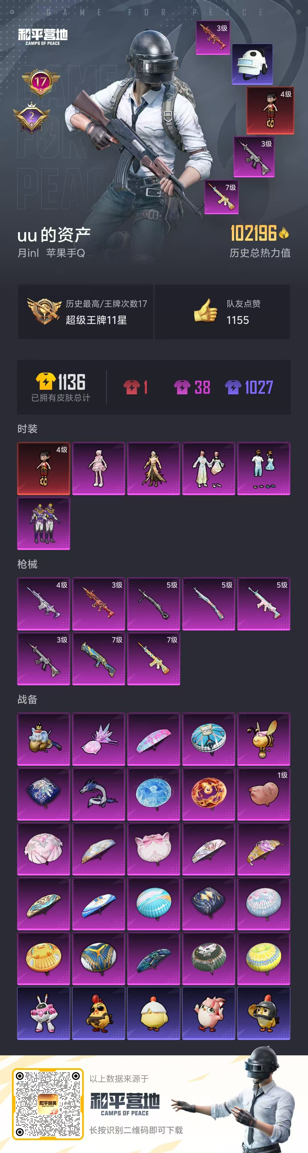 HPSJ3433876和平精英账号详情图5