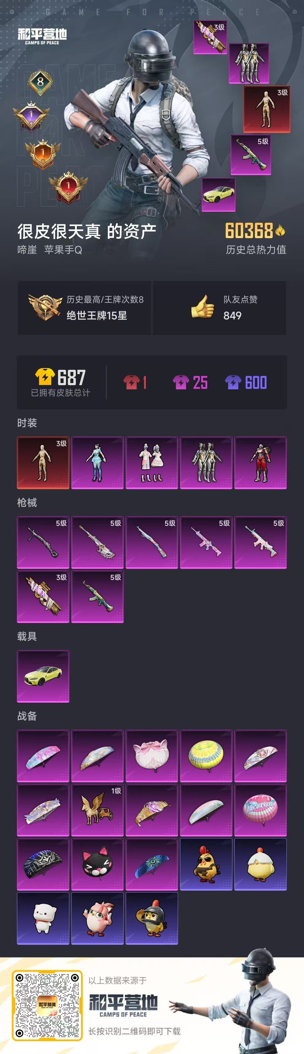 HPSJ3428028和平精英账号详情图4 HPSJ3428028和平精英账号详情图4