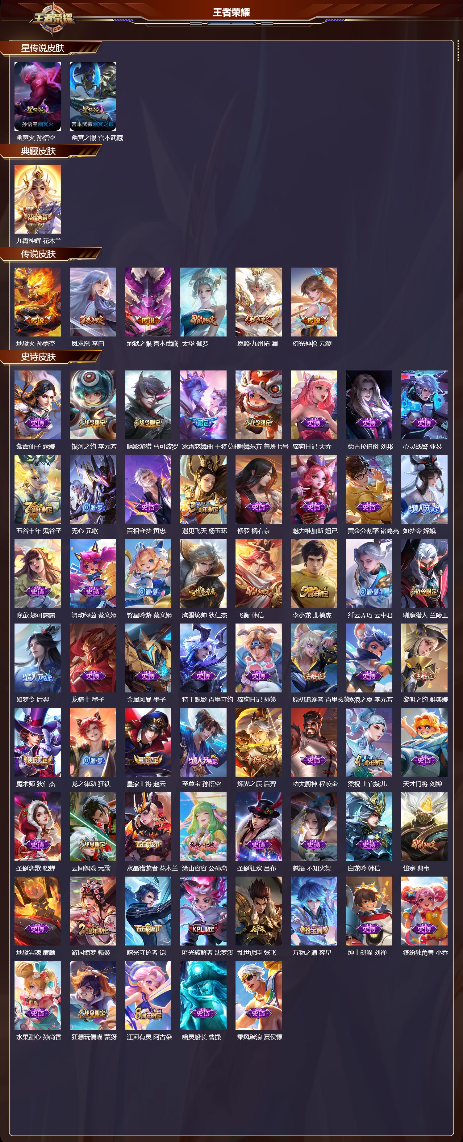 WZMK3441565王者荣耀账号详情图2