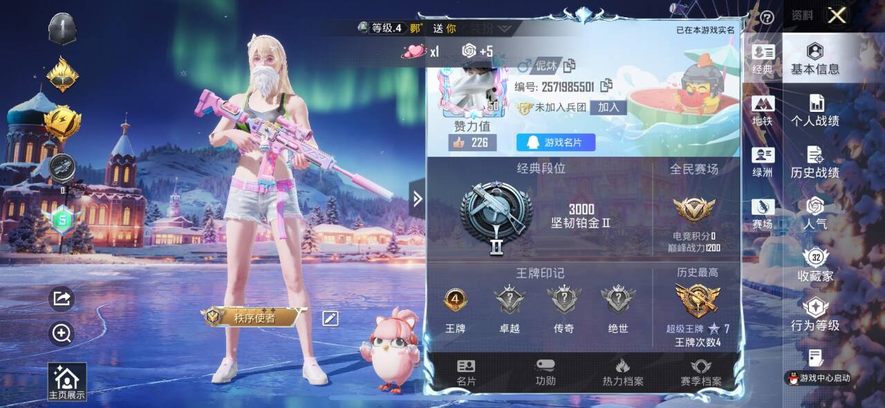 HPSJ3433838和平精英账号详情图5