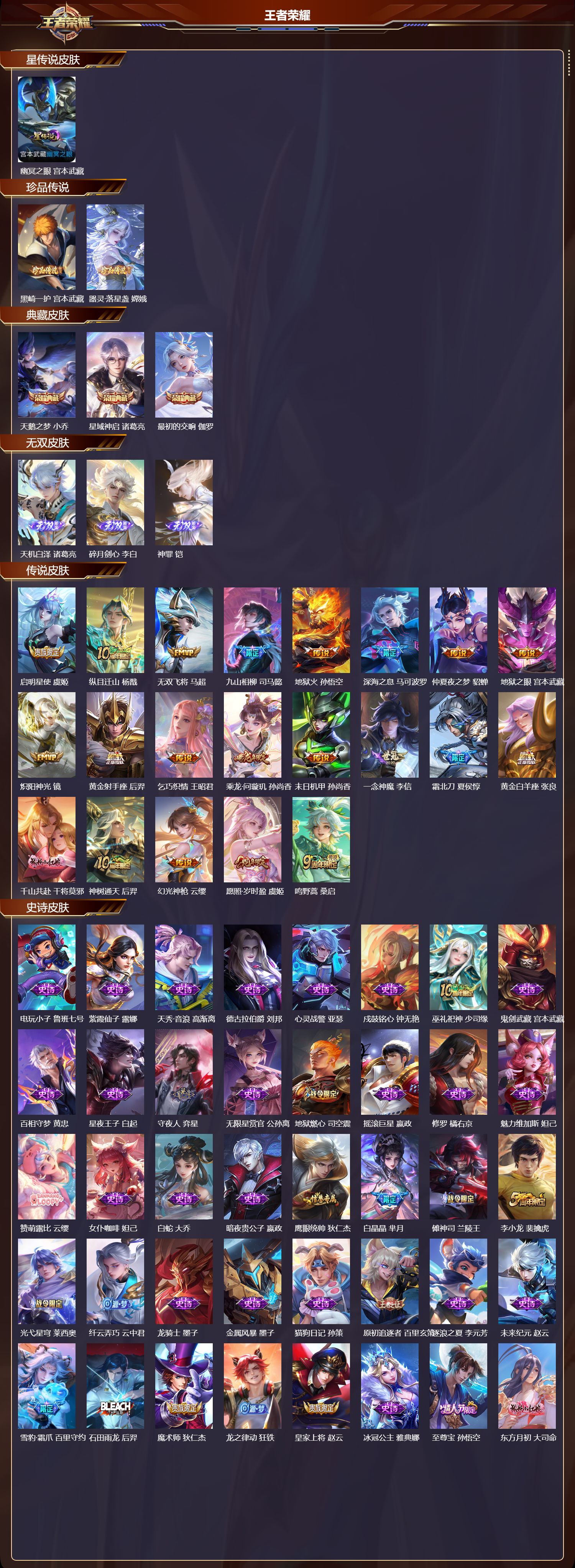 WZQM3479587王者荣耀账号详情图3