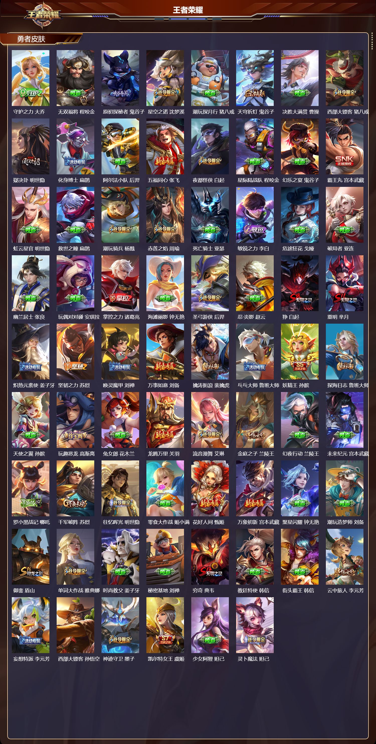 WZMK3433010王者荣耀账号详情图5