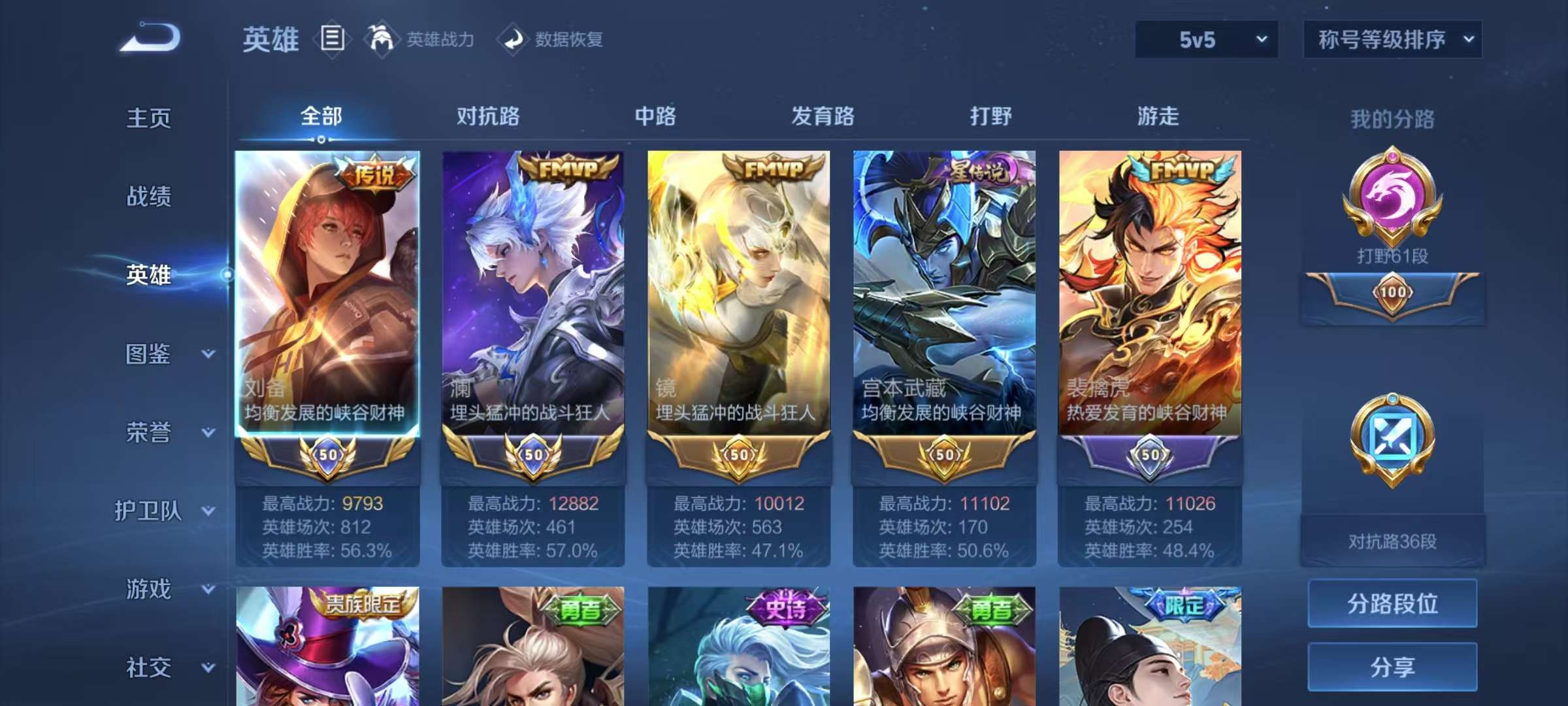 WZCMW3446402王者荣耀账号详情图2