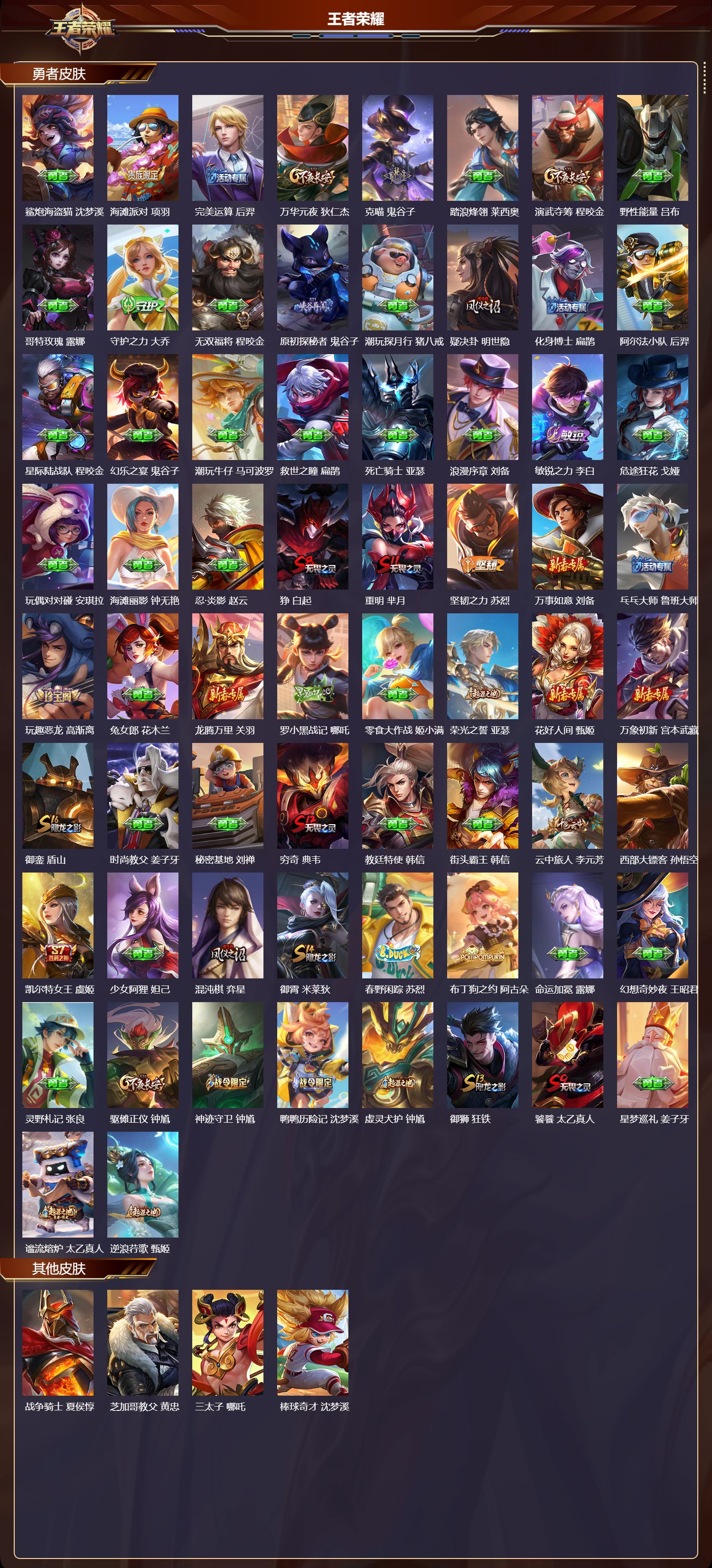 WZMK3433006王者荣耀账号详情图3