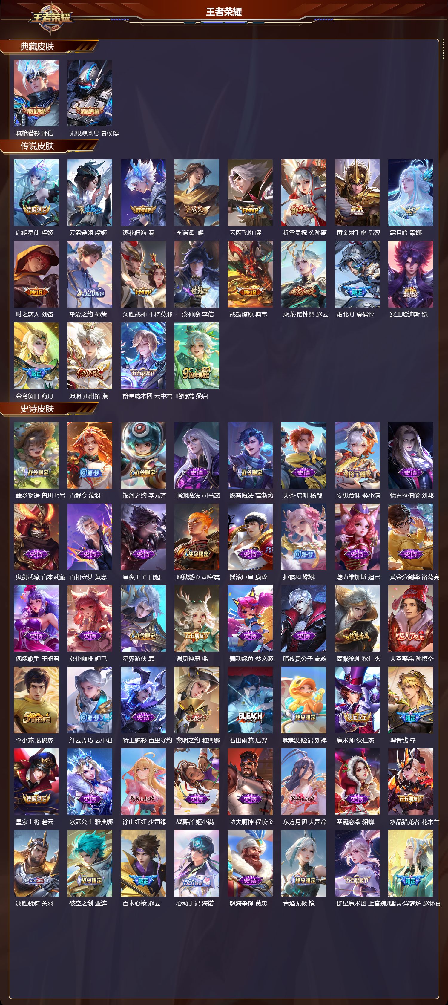 WZMK3435605王者荣耀账号详情图2