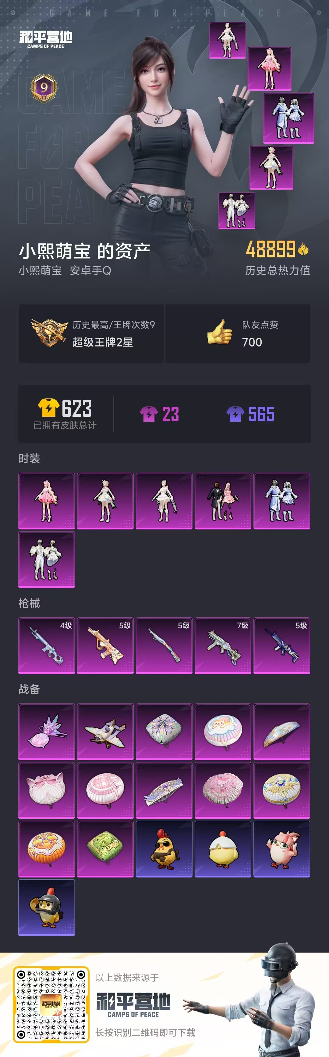 HPSJ3435069和平精英账号详情图3