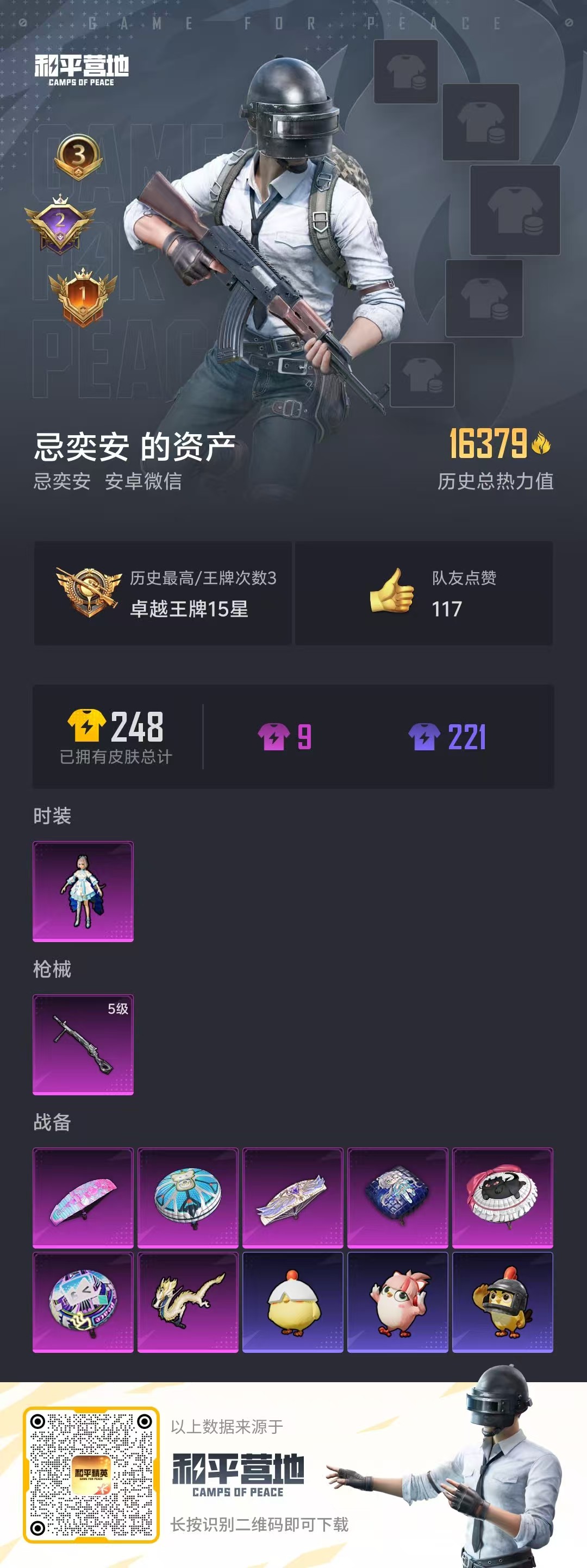 HPSJ3430647和平精英账号详情图3 HPSJ3430647和平精英账号详情图3