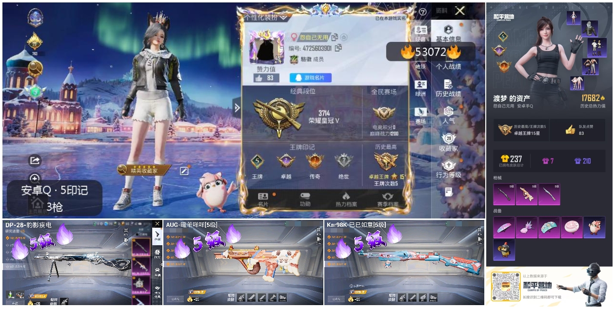 HPSJ3435098和平精英账号详情图5