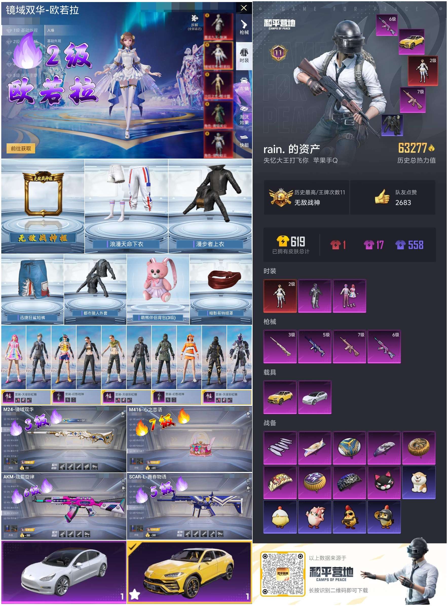 HPSJ3435055和平精英账号详情图2