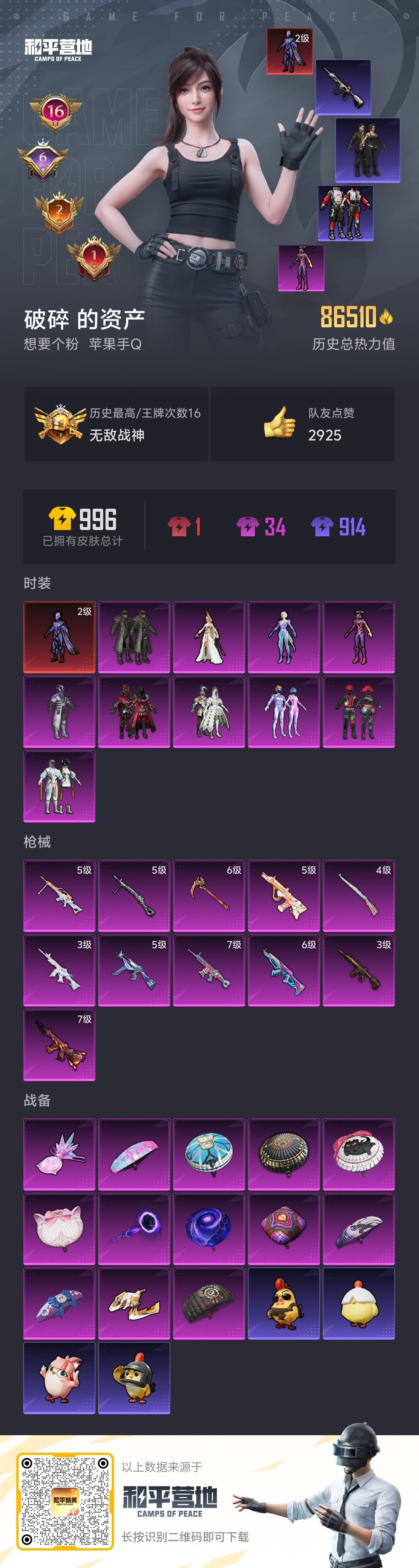 HPSJ3430545和平精英账号详情图3 HPSJ3430545和平精英账号详情图3