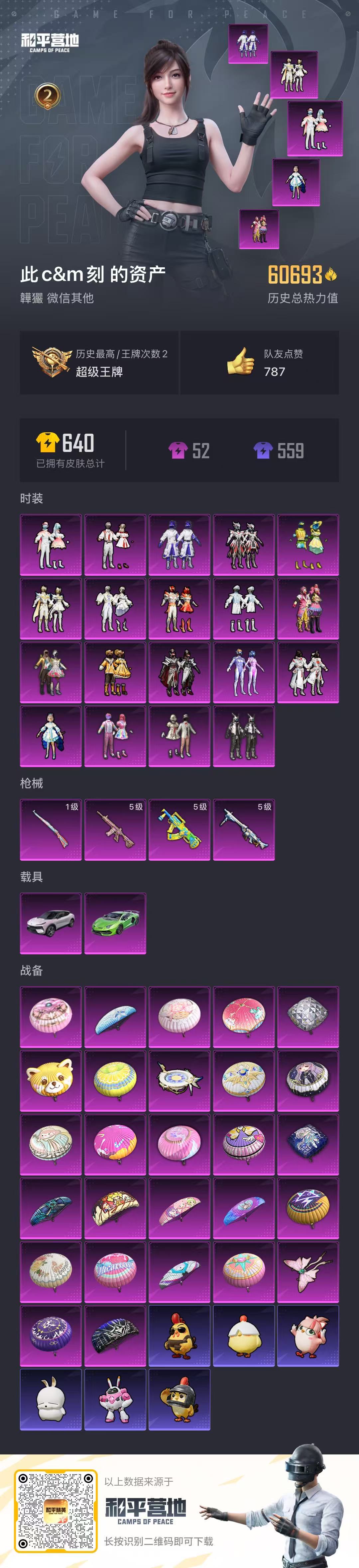 HPSJ3430523和平精英账号详情图3 HPSJ3430523和平精英账号详情图3