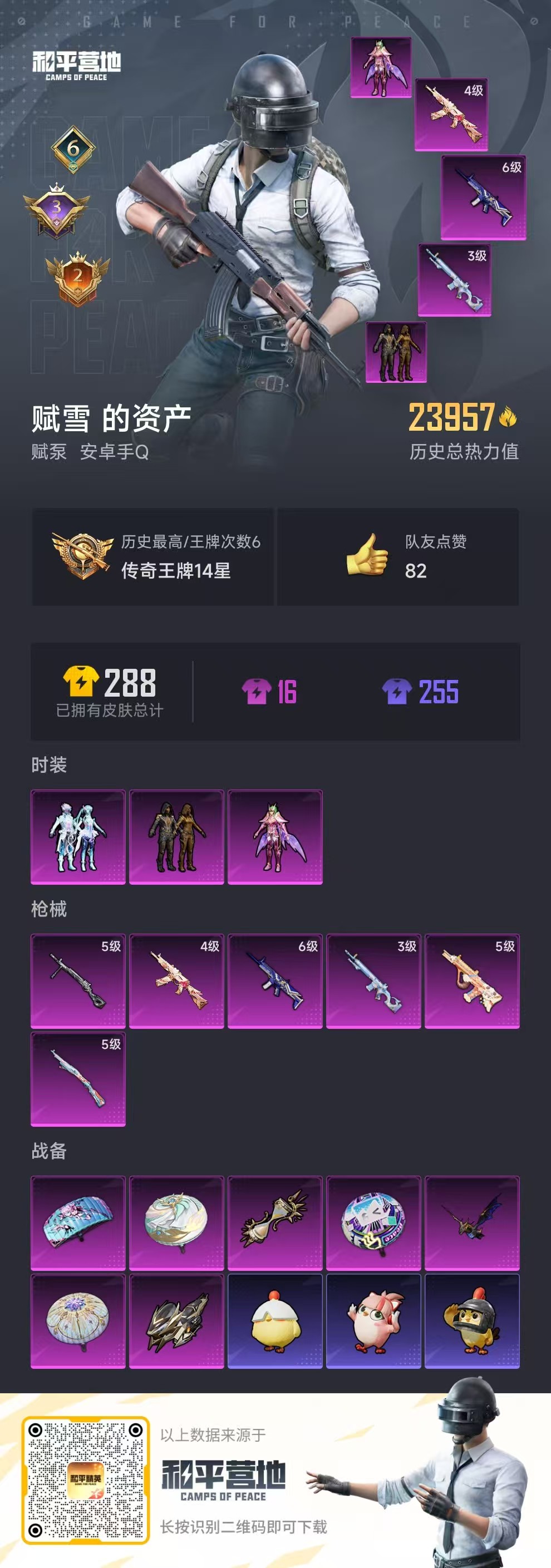 HPSJ3435077和平精英账号详情图4