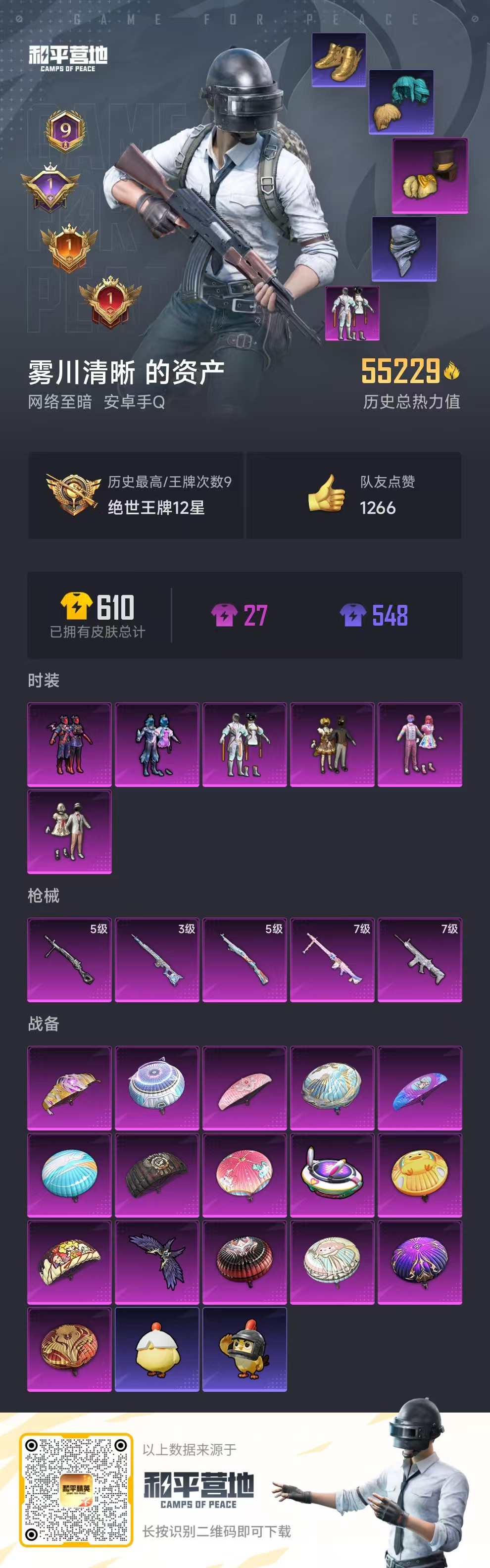 HPSJ3431362和平精英账号详情图2