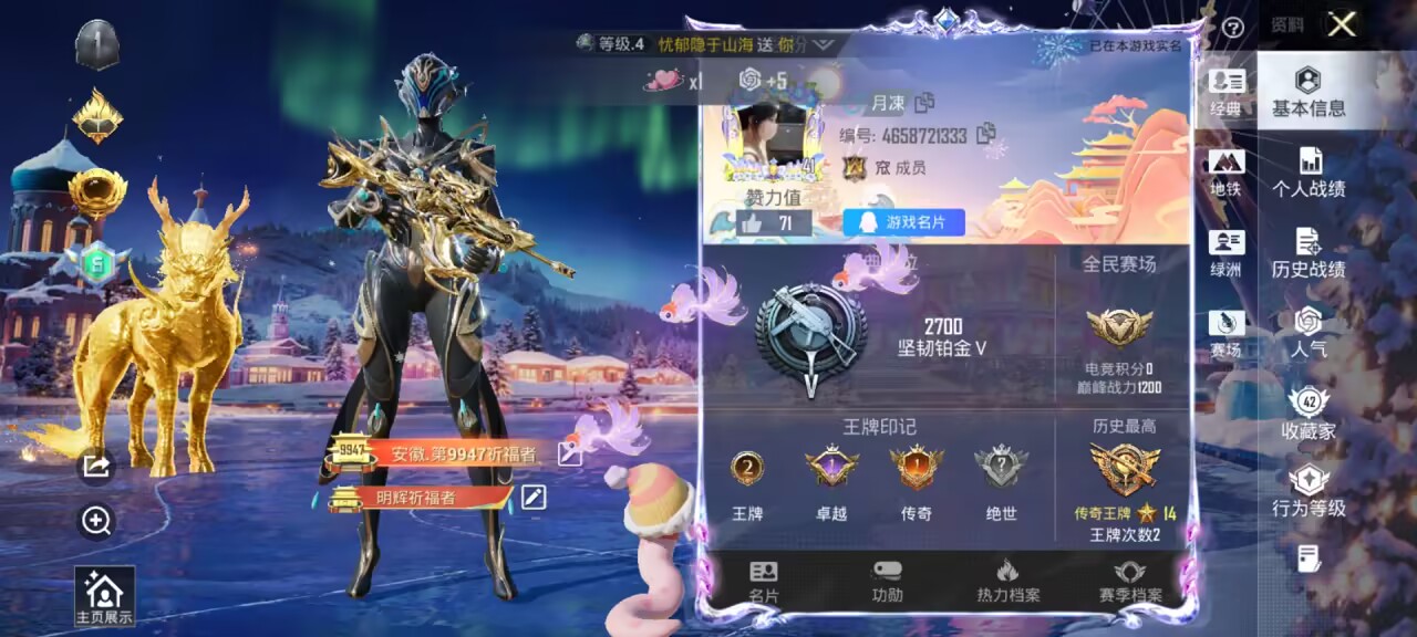 HPSJ3435117和平精英账号详情图3 HPSJ3435117和平精英账号详情图3