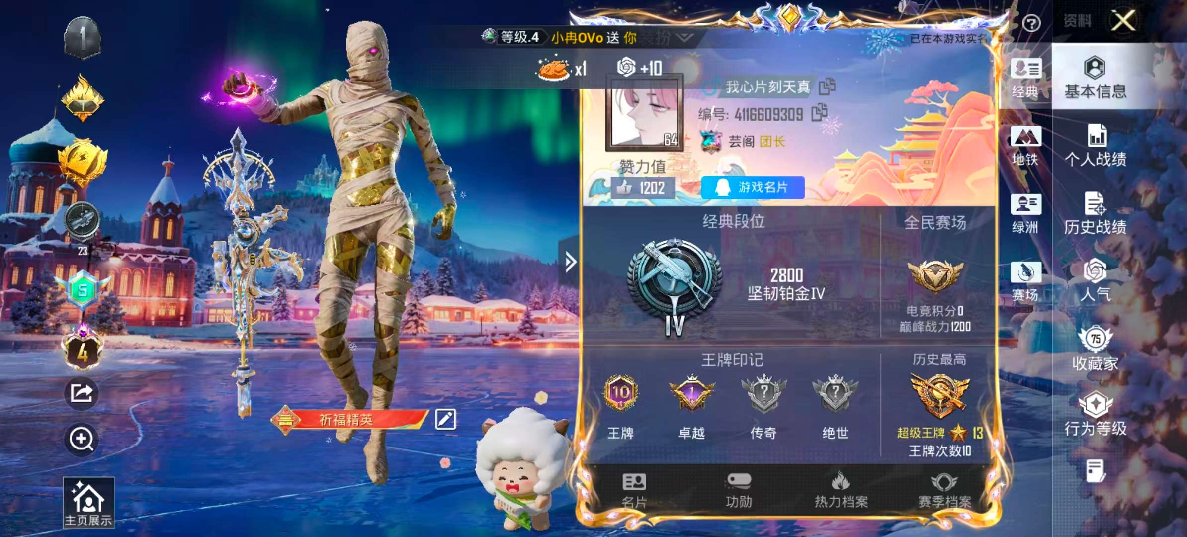 HPSJ3435058和平精英账号详情图2