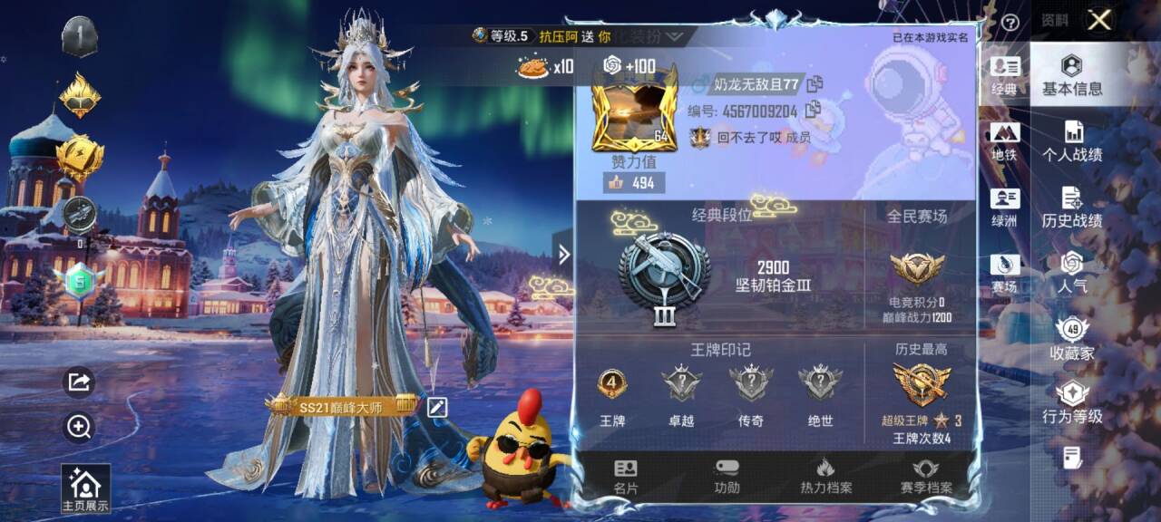 HPSJ3435084和平精英账号详情图3