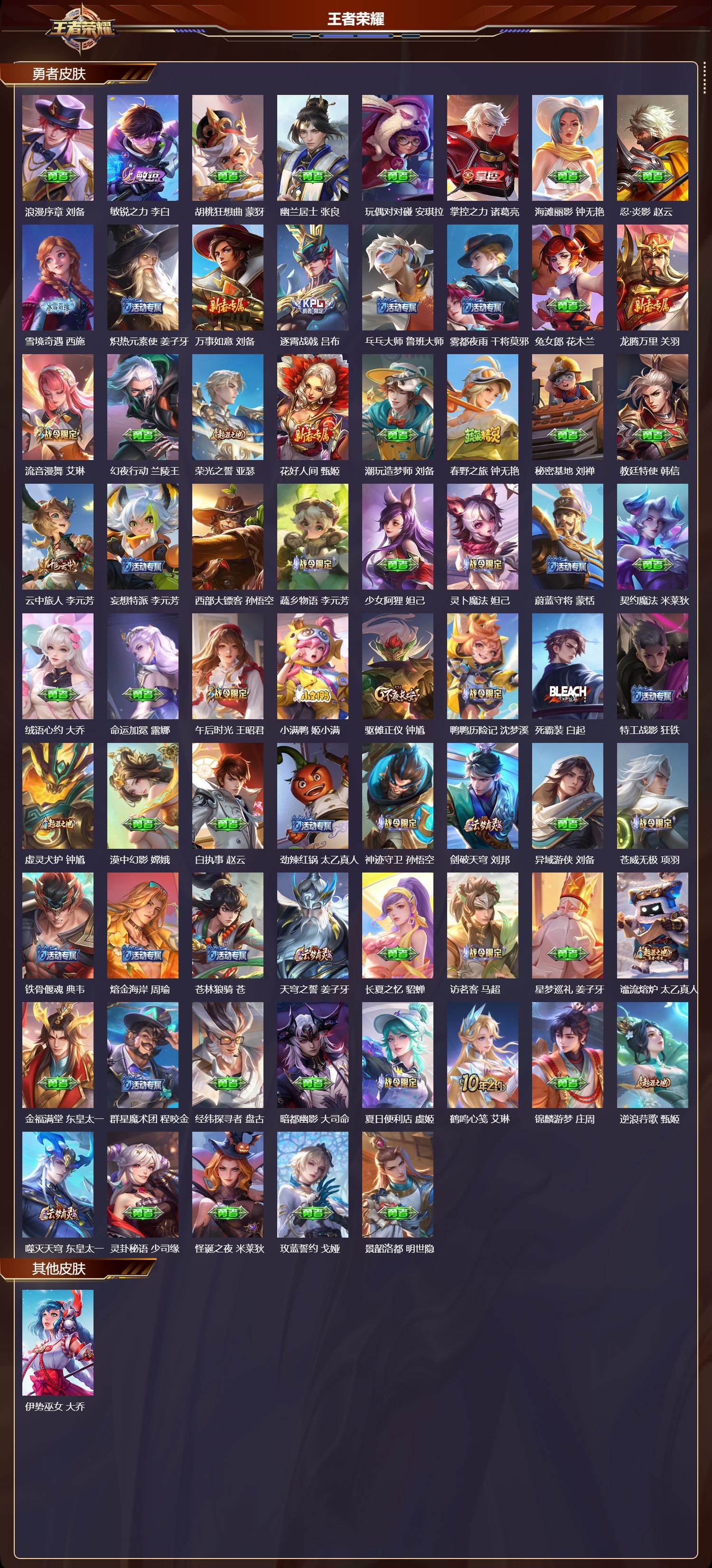 WZMK3435605王者荣耀账号详情图4