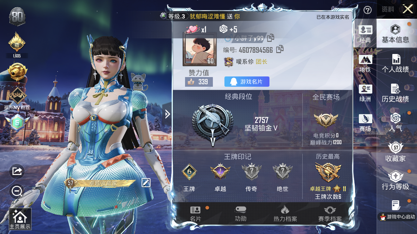 HPZM3436440和平精英账号详情图3