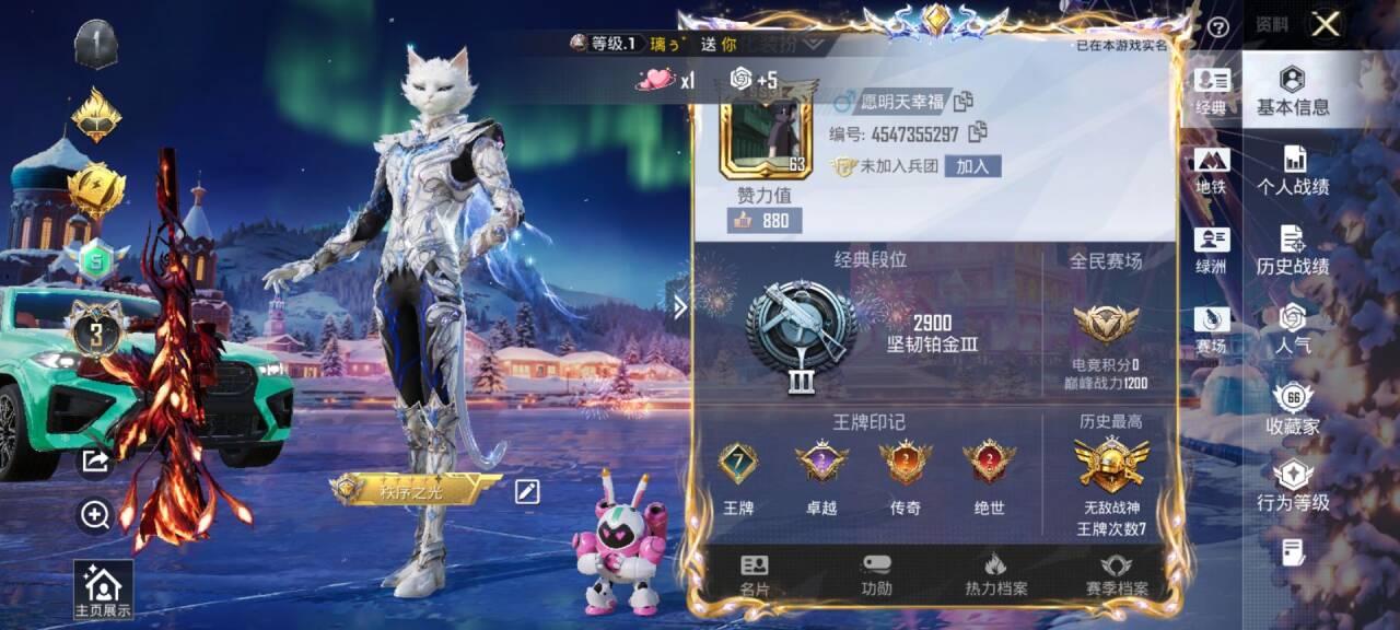 HPSJ3435082和平精英账号详情图2