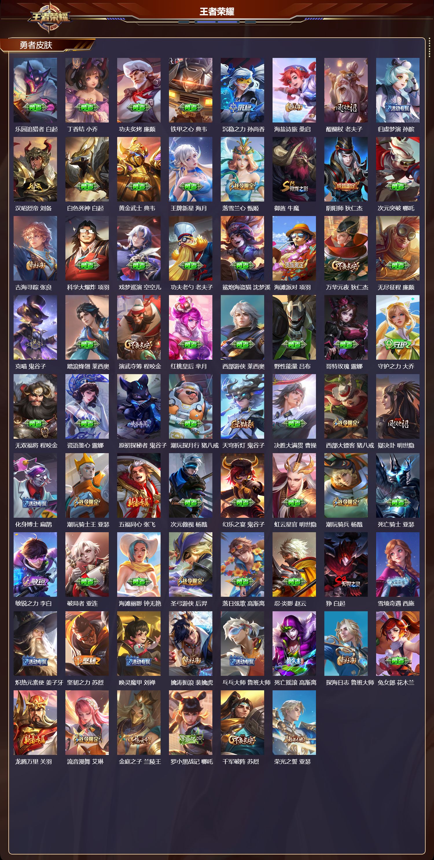 WZMK3435636王者荣耀账号详情图4 WZMK3435636王者荣耀账号详情图4