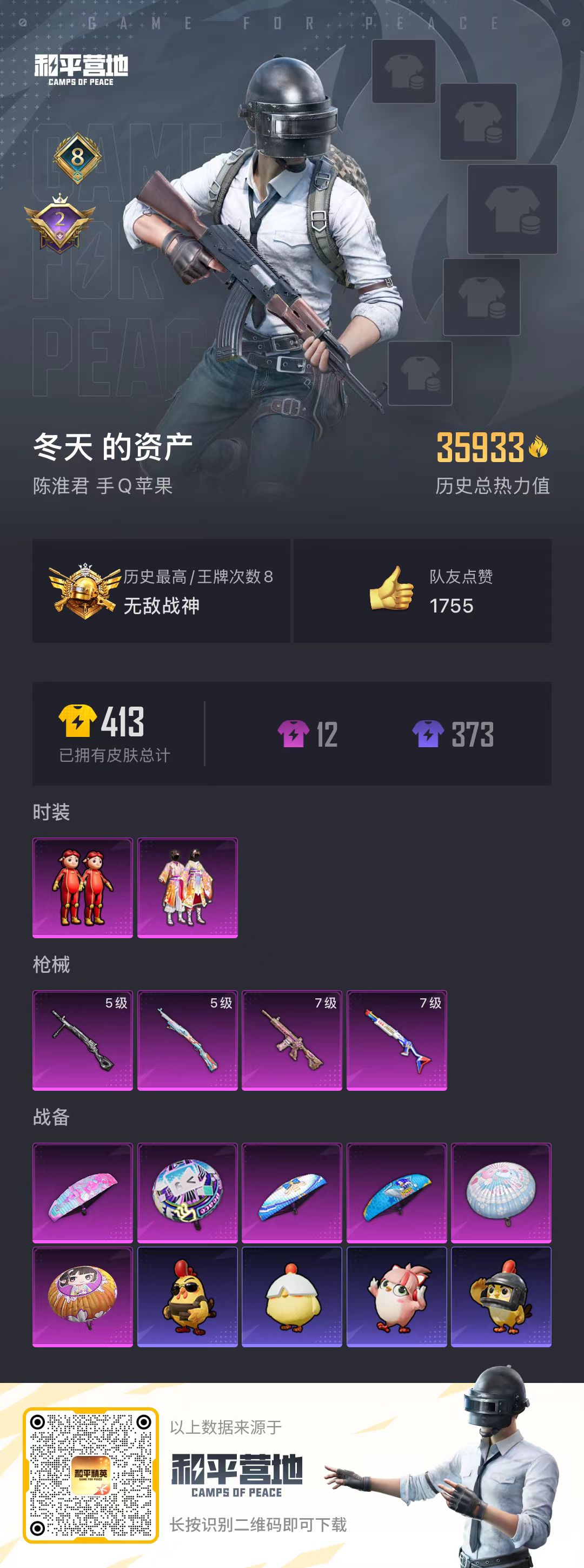 HPSJ3430570和平精英账号详情图4 HPSJ3430570和平精英账号详情图4