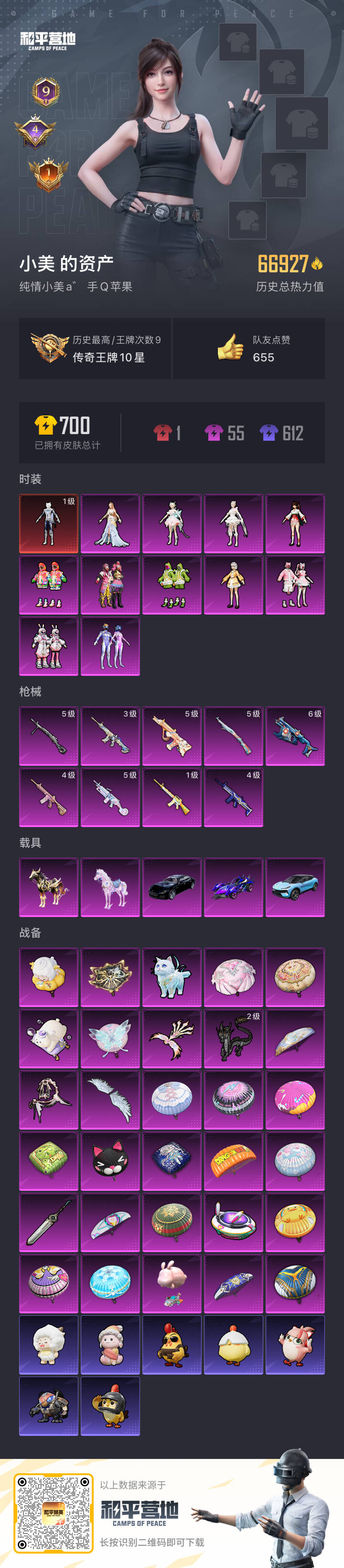 HPSJ3435087和平精英账号详情图5