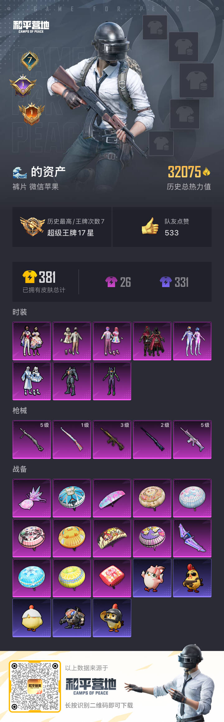 HPSJ3430672和平精英账号详情图4 HPSJ3430672和平精英账号详情图4