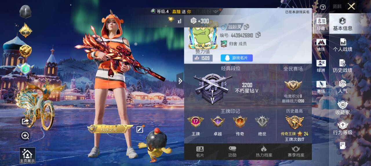 HPSJ3435107和平精英账号详情图5