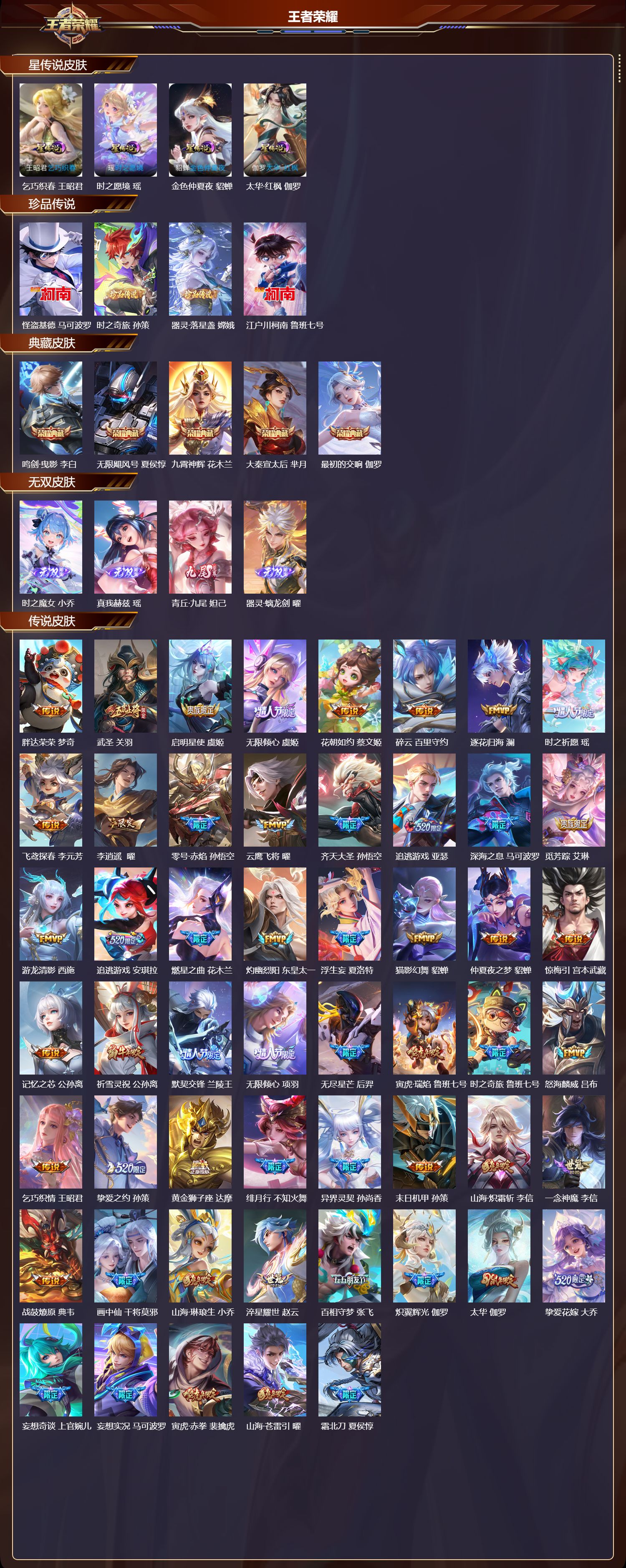 WZMK3435620王者荣耀账号详情图2 WZMK3435620王者荣耀账号详情图2