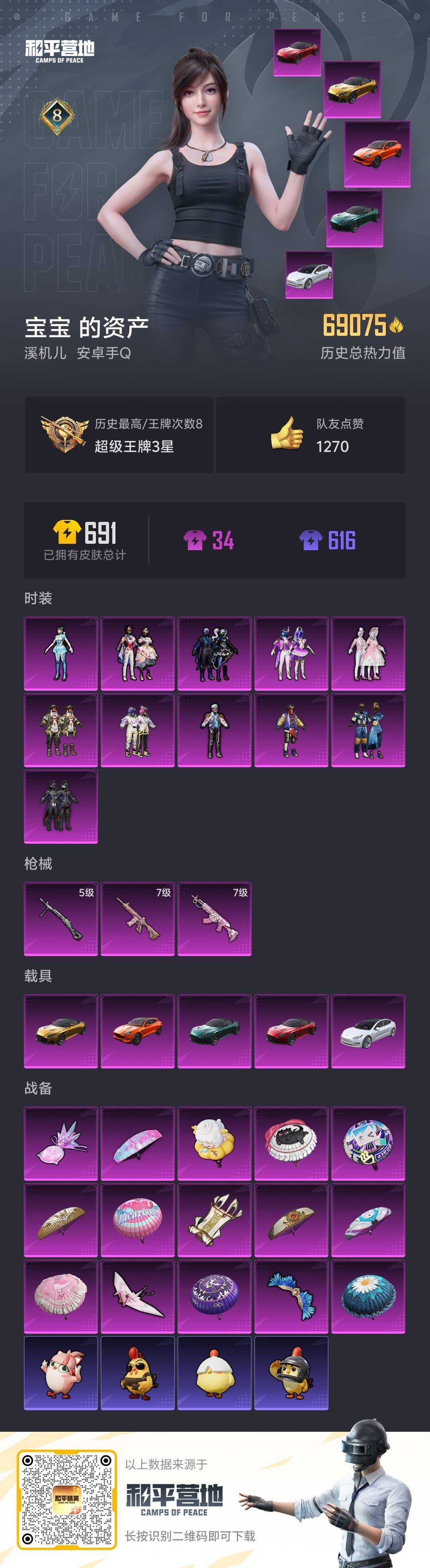 HPSJ3430642和平精英账号详情图3 HPSJ3430642和平精英账号详情图3